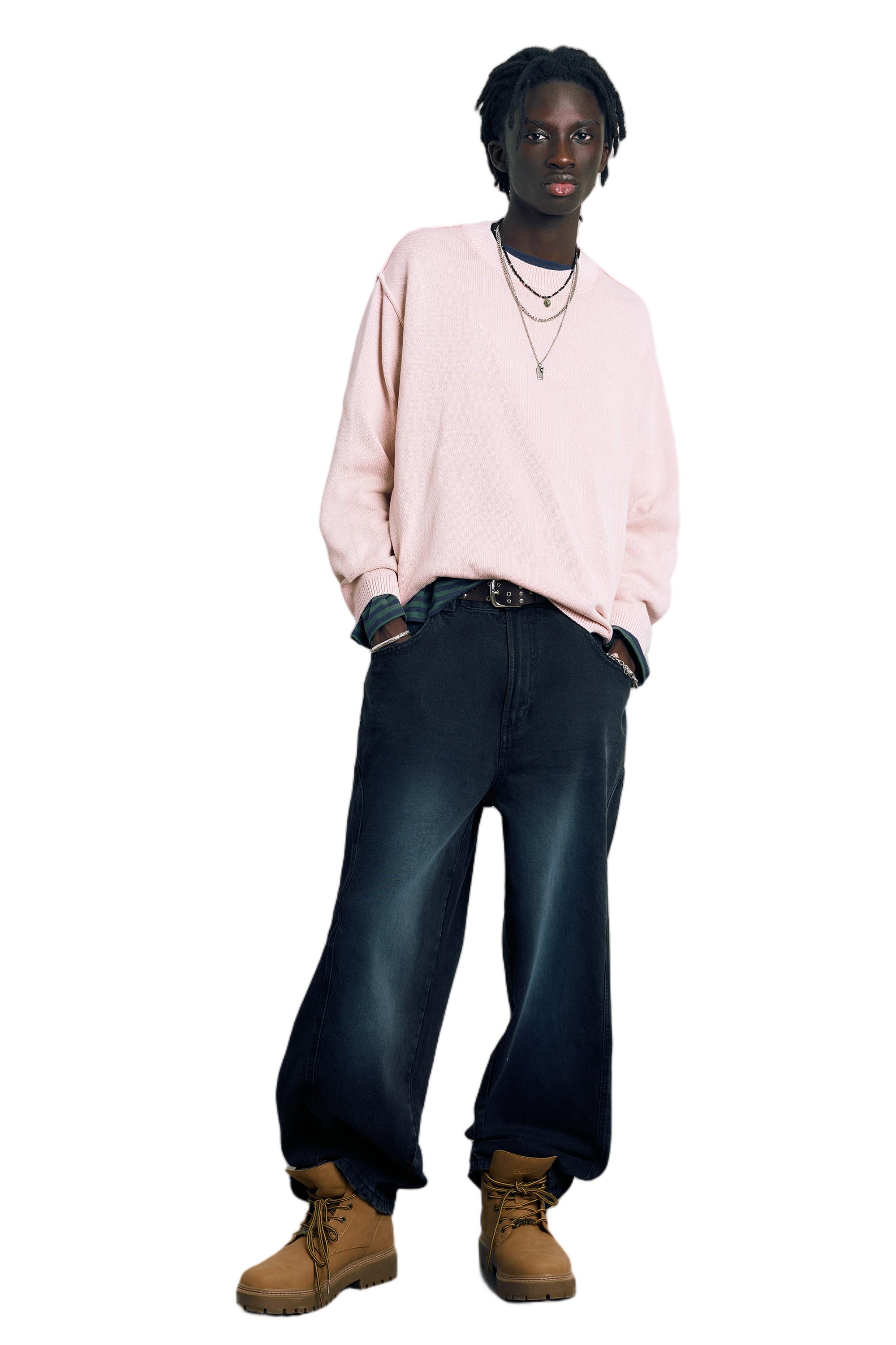 STWD Studio embroidered jumper — Pink