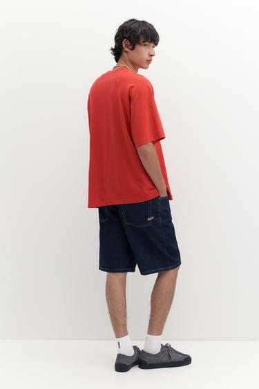 Baggy denim Bermuda shorts — Navy 3