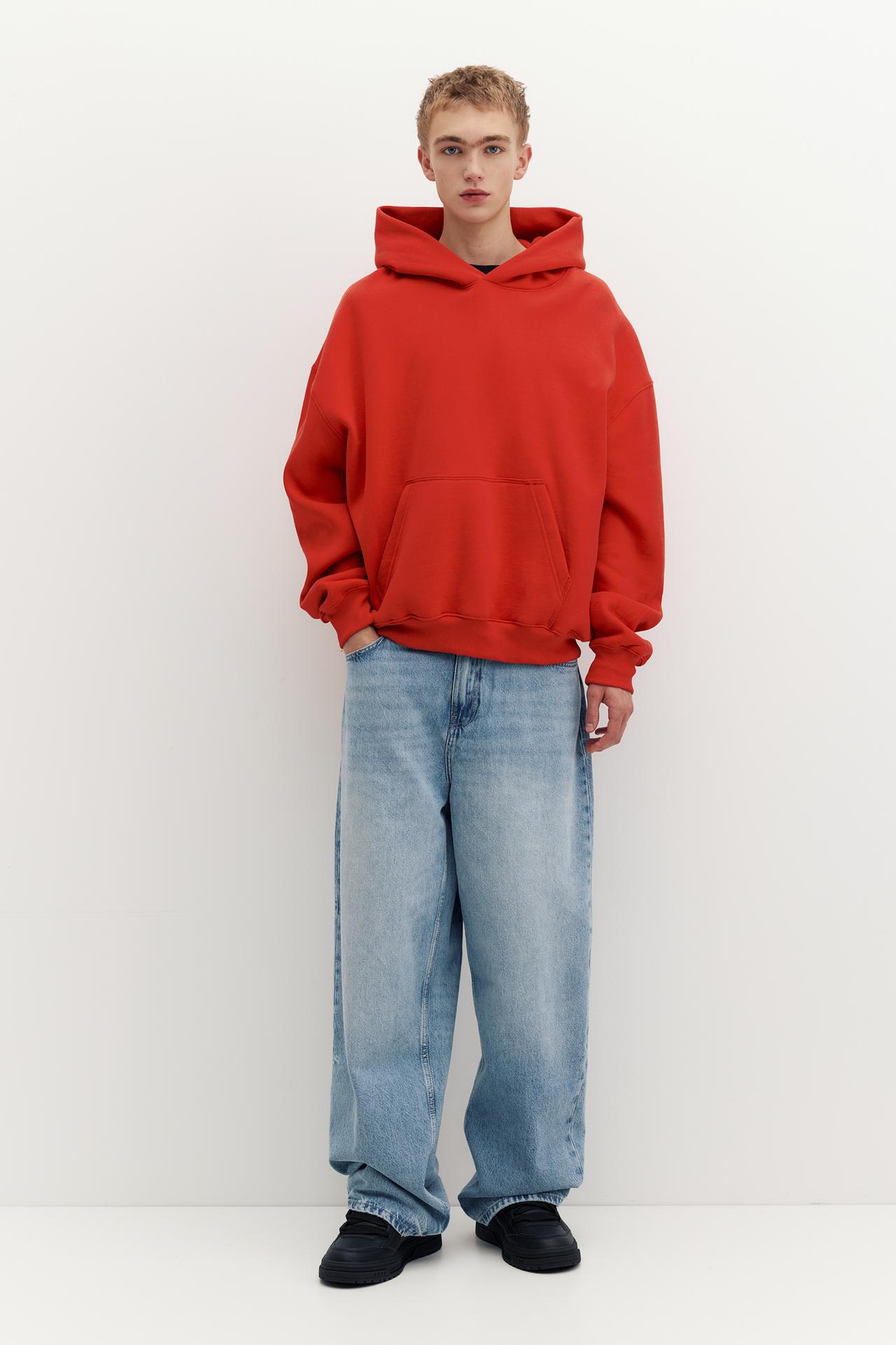 STWD hood sweatshirt — Red