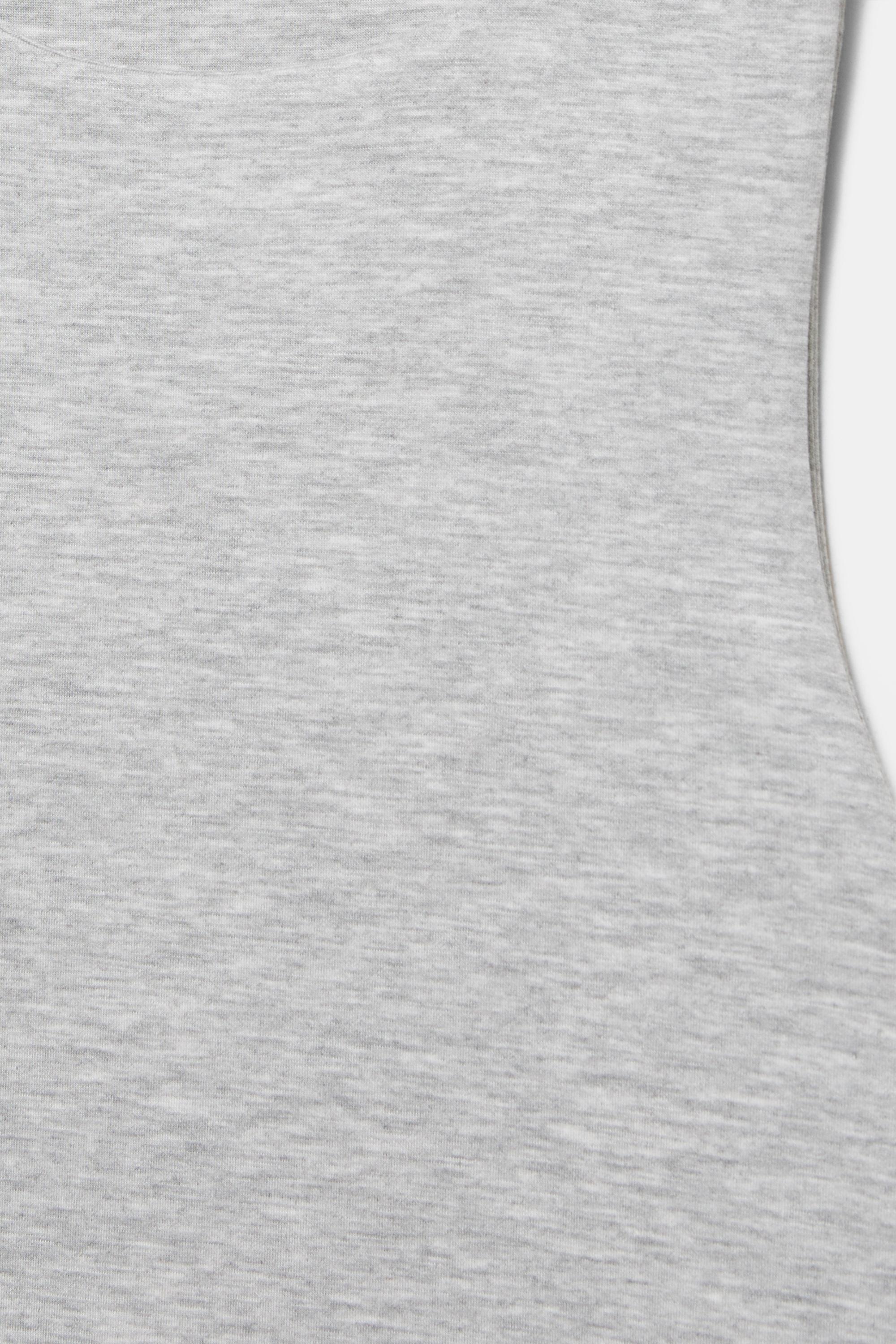 Soft-touch tank top — Grey marl