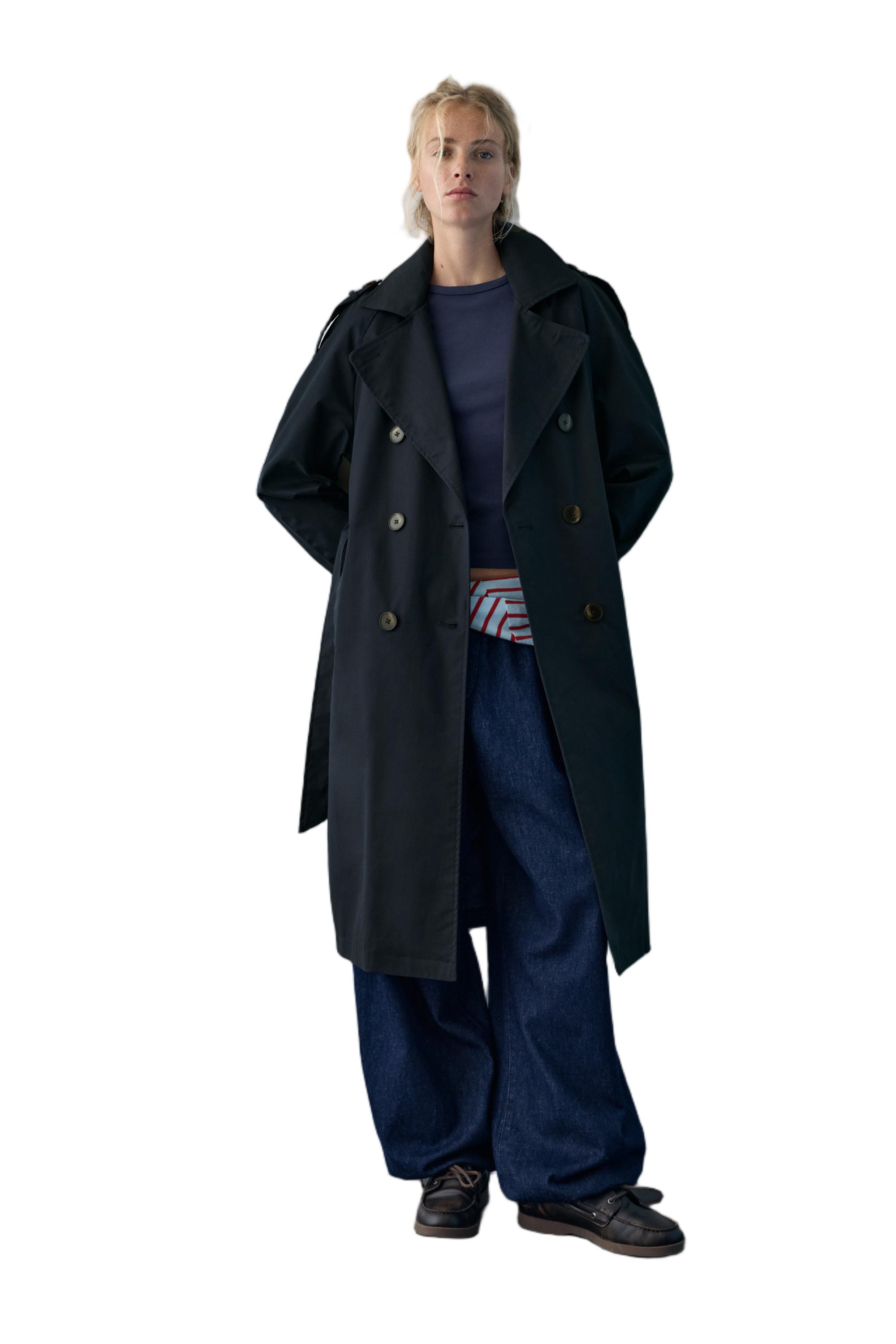 Kemerli uzun trençkot - Görsel 72