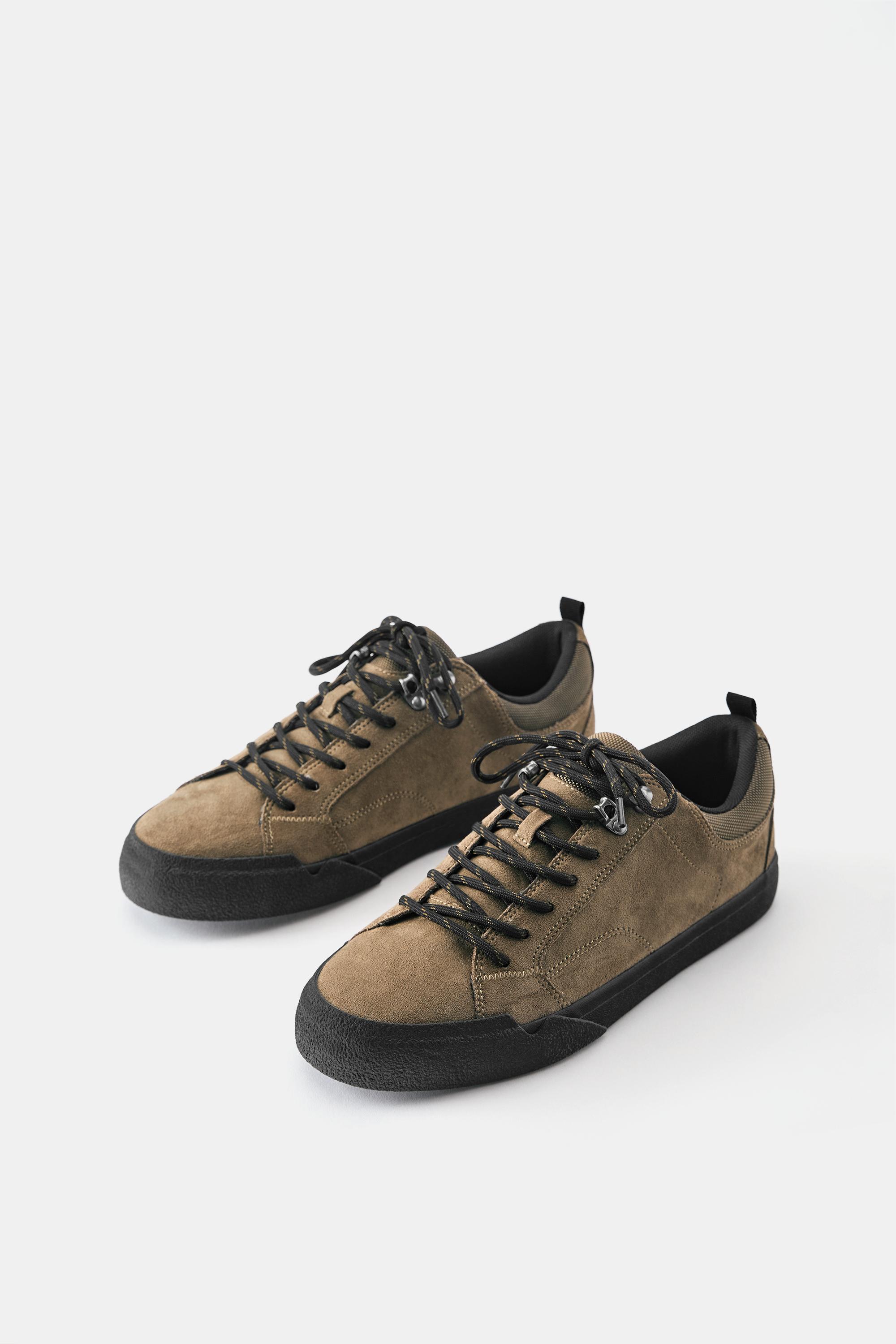 Lace-up casual trainers — Brown