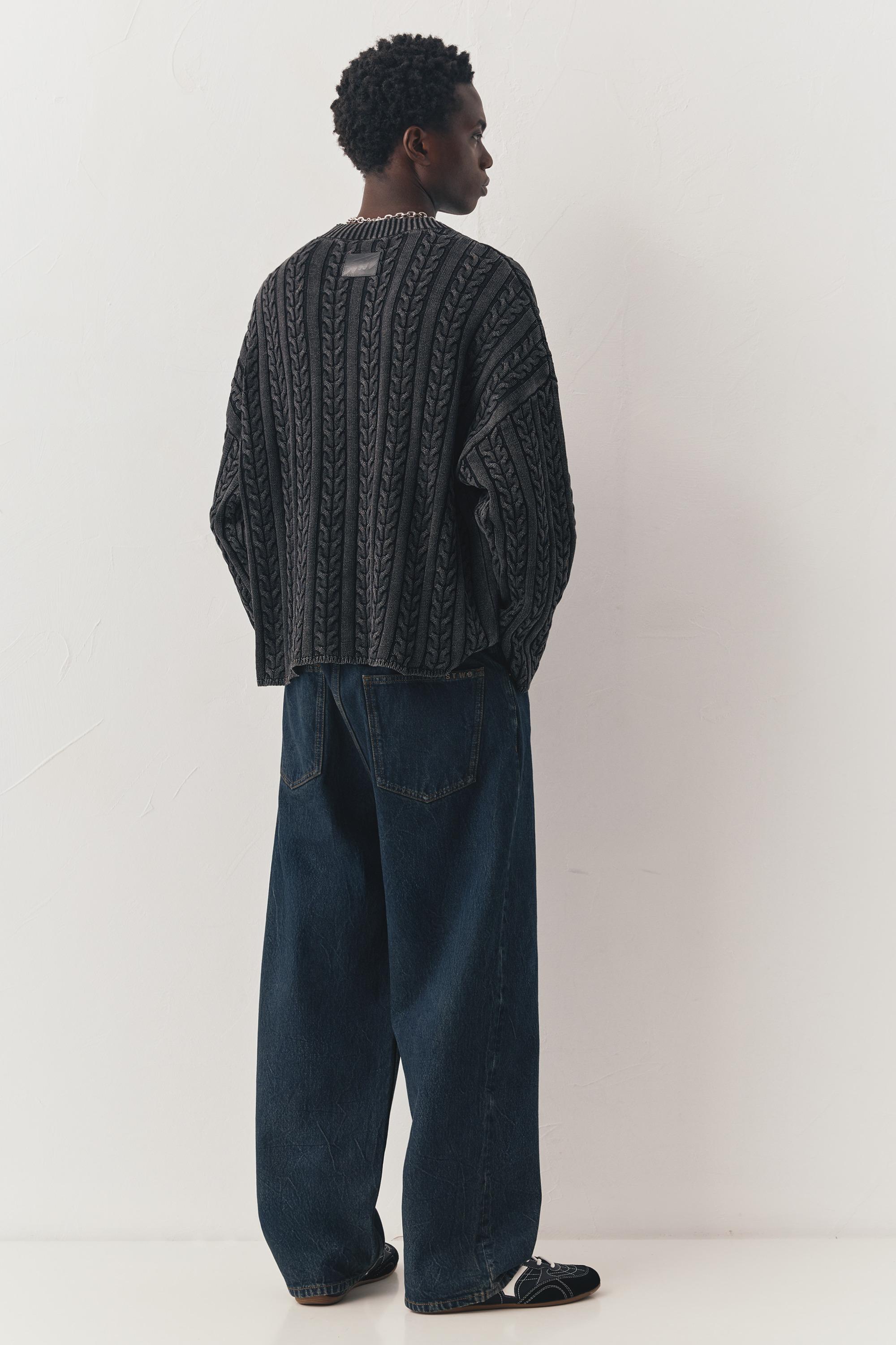 Relaxed fit baggy jeans — Dark blue