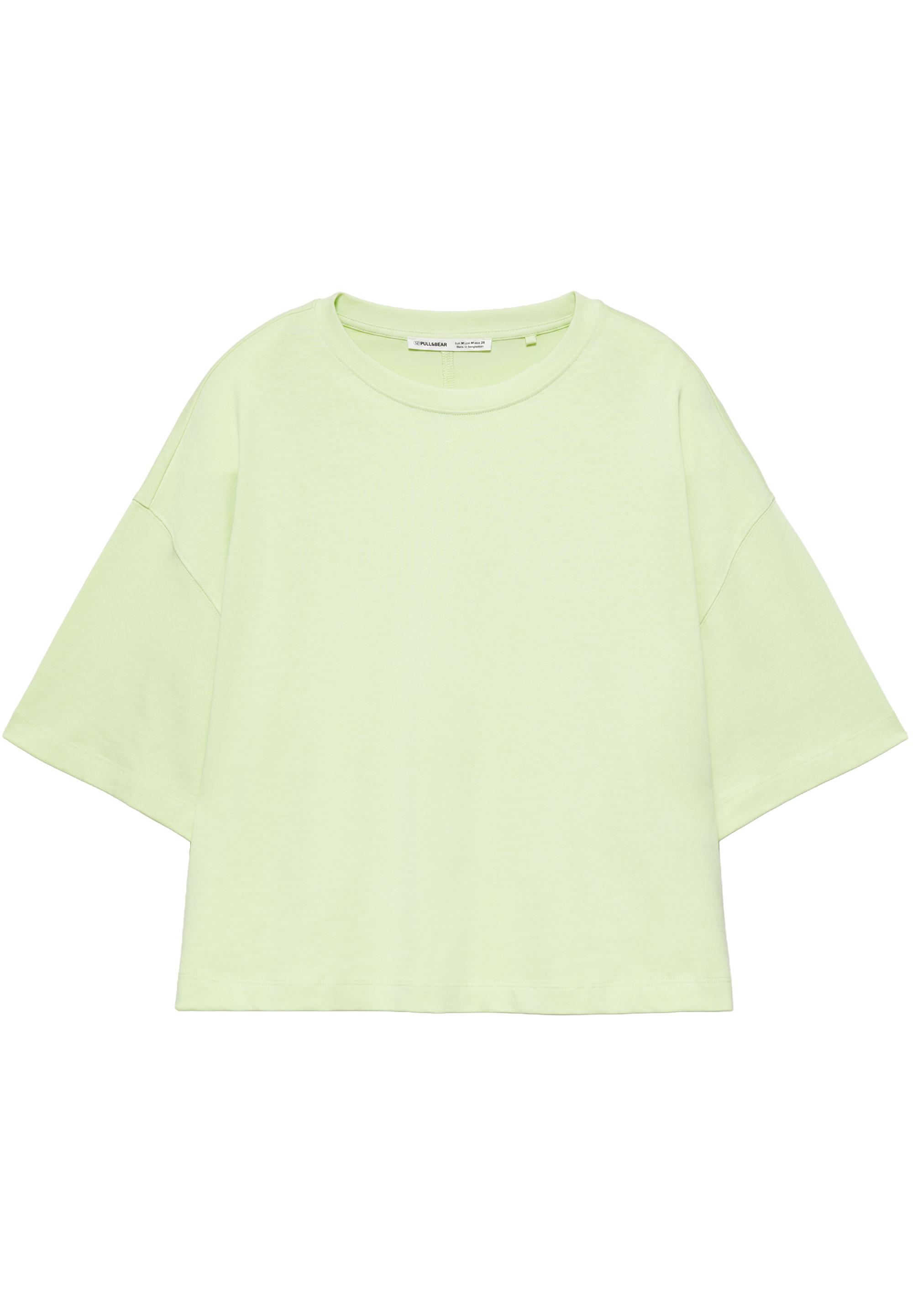 Boxy fit short sleeve T-shirt — Lime