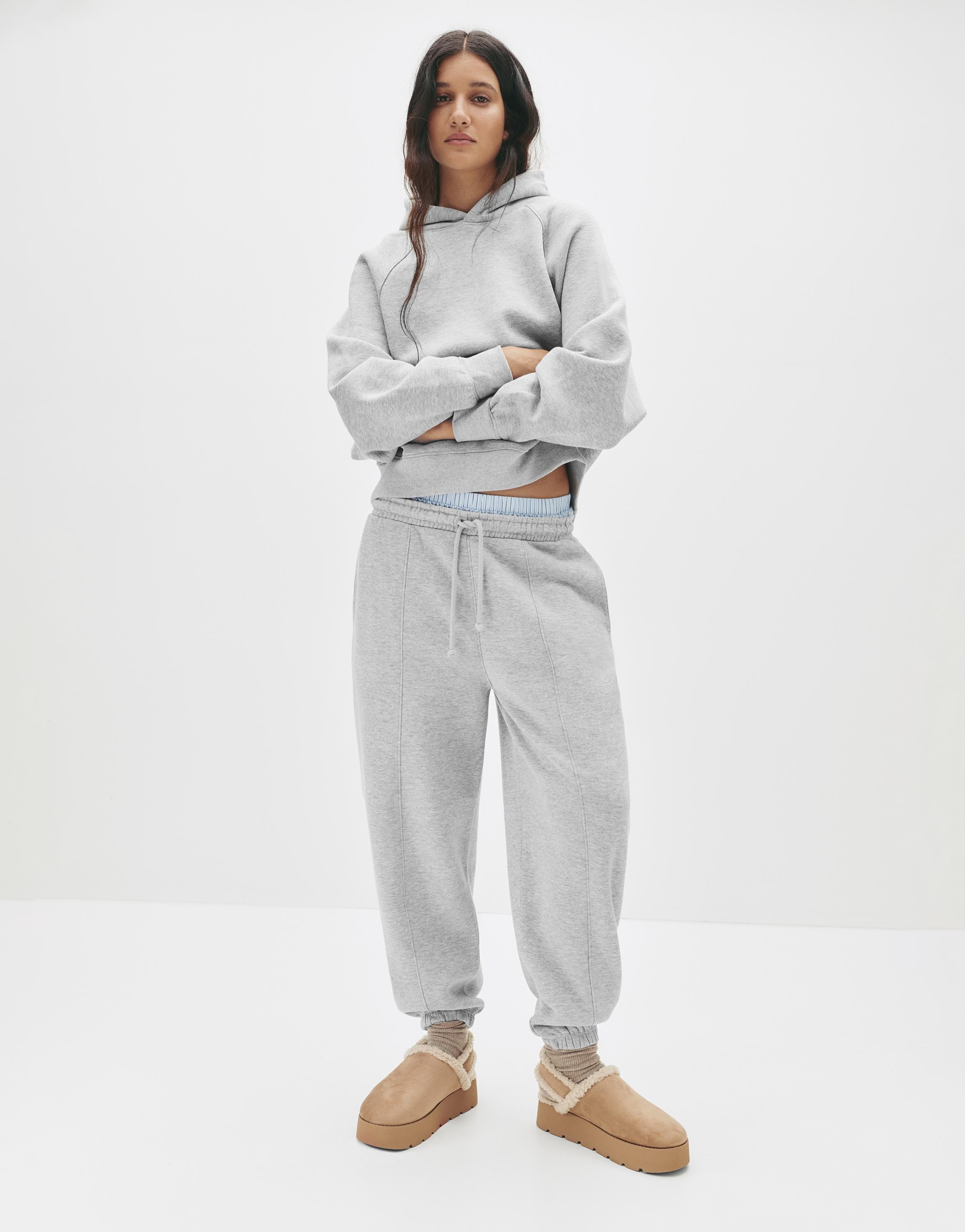 Oversize kapüşonlu sweatshirt - Görsel 33