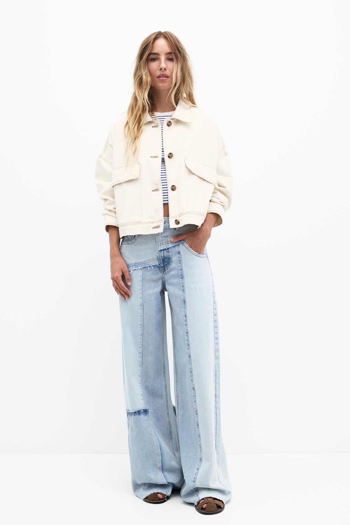 Lightweight jacket with topstitching - PULL&BEAR 