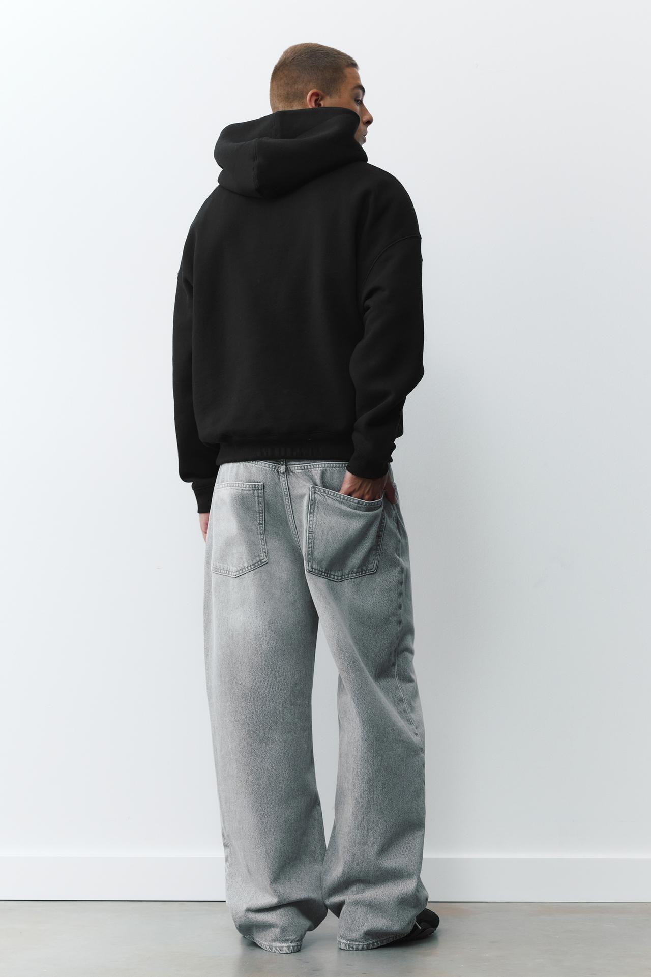 Boxy fit hoodie — Black