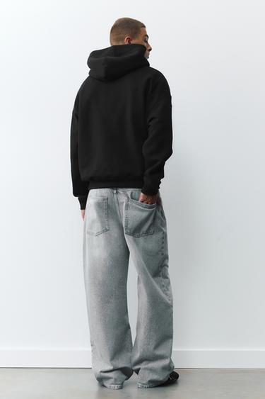 Boxy fit hoodie — Black 2