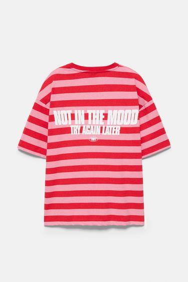 Striped STWD T-shirt — Red 7