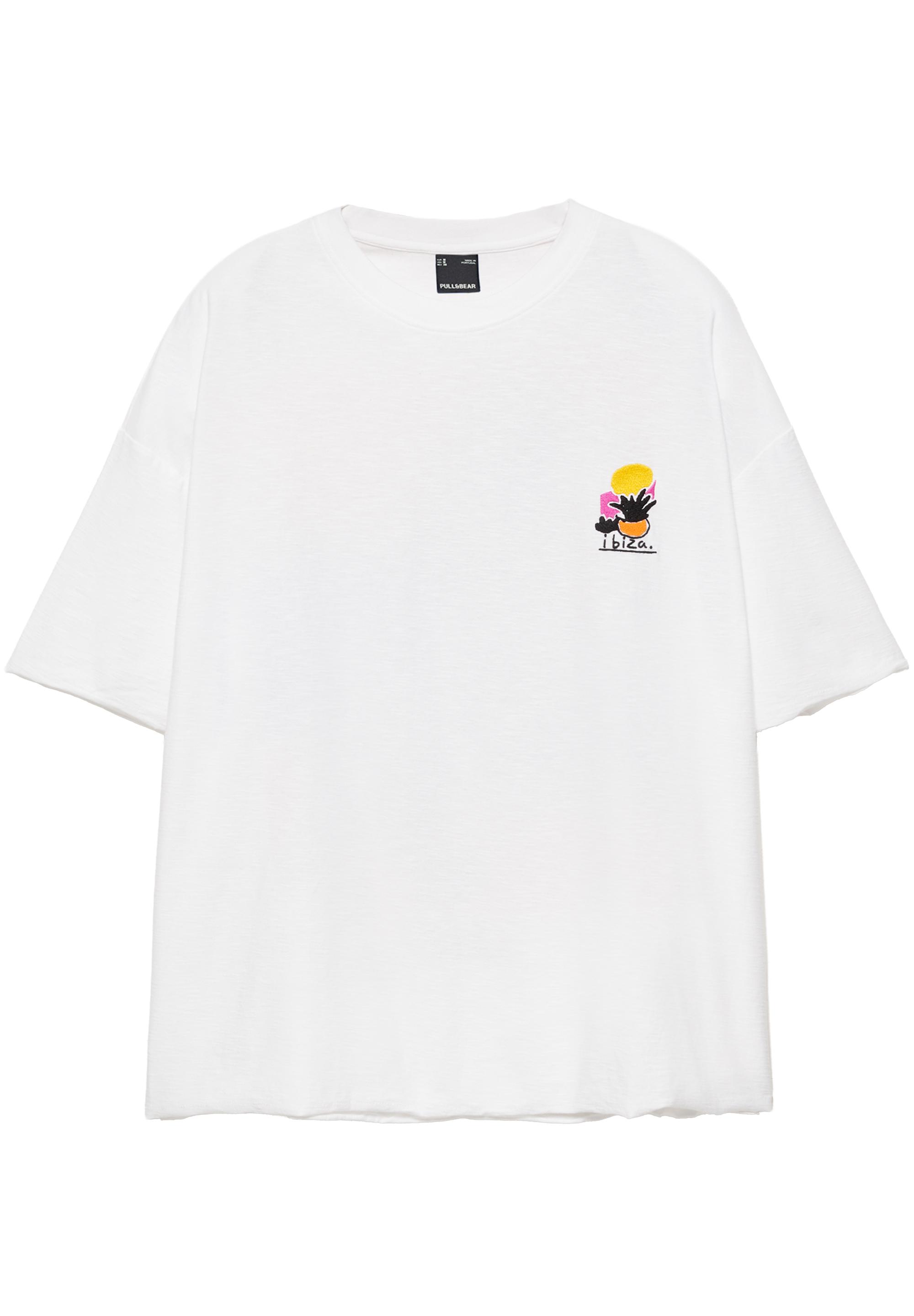 Ibiza graphic boxy-fit T-shirt — White