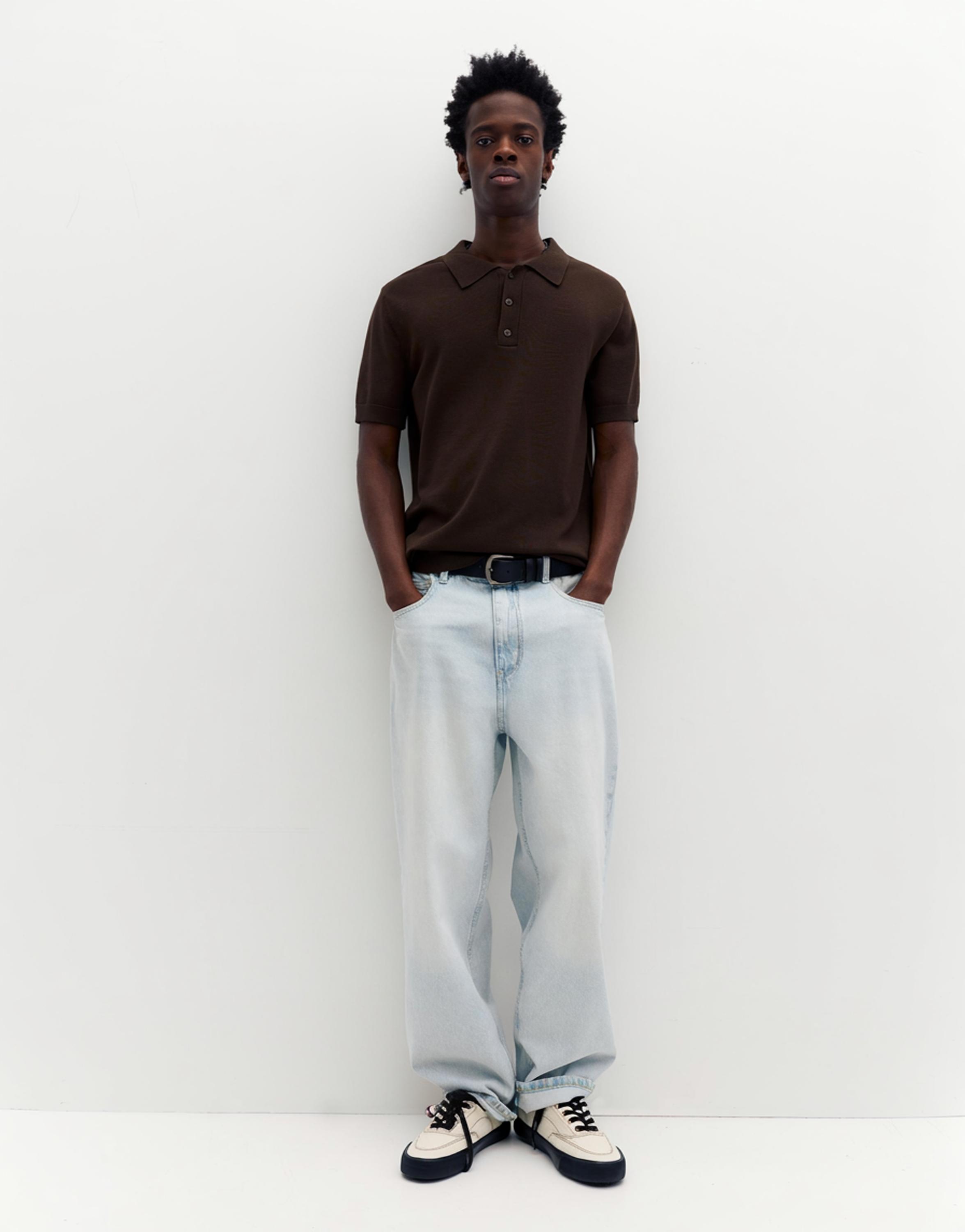 Kısa kollu örgü polo - Görsel 75