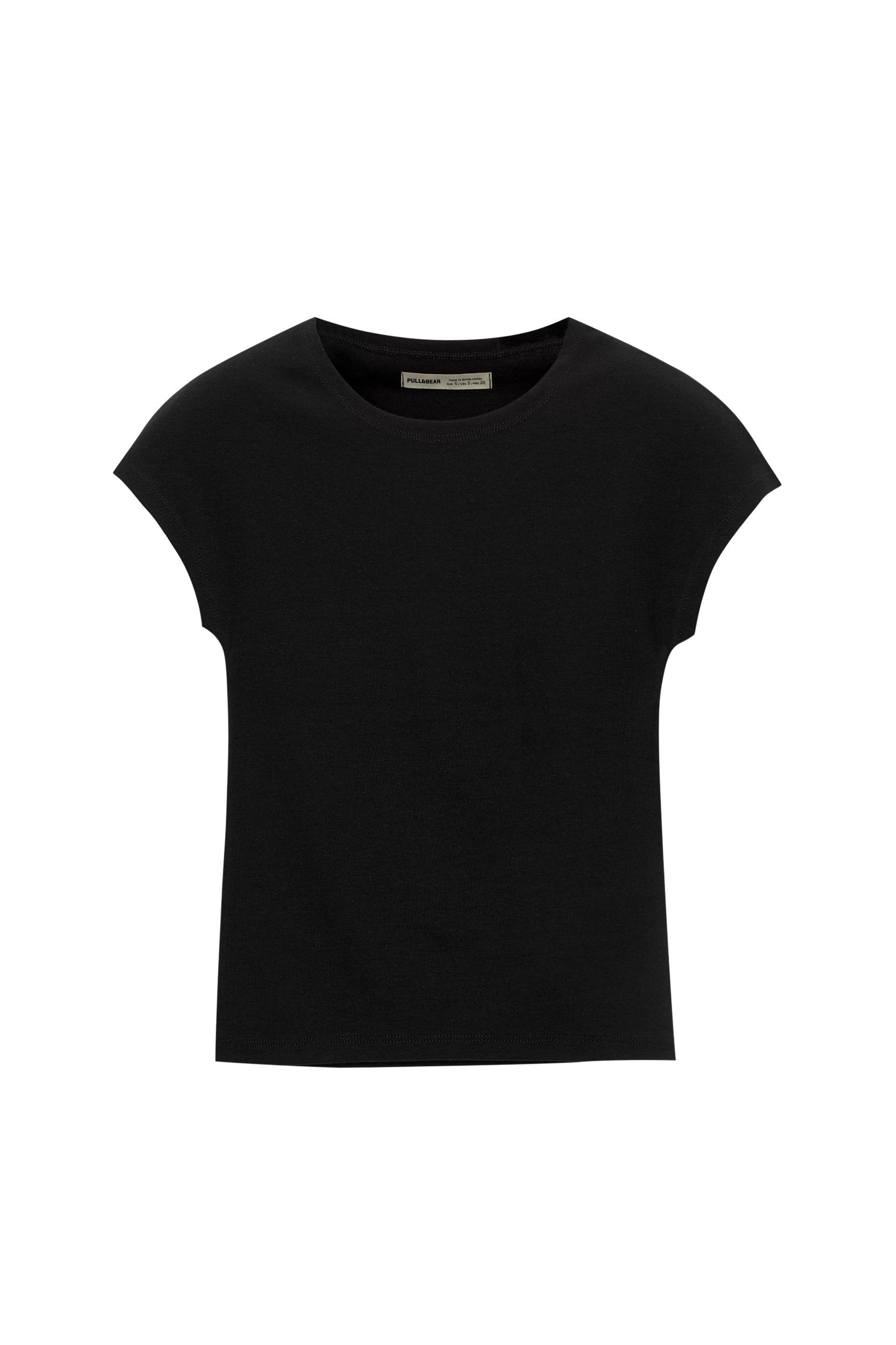 Dar Kesim Kısa Kollu Tişört - Görsel 47