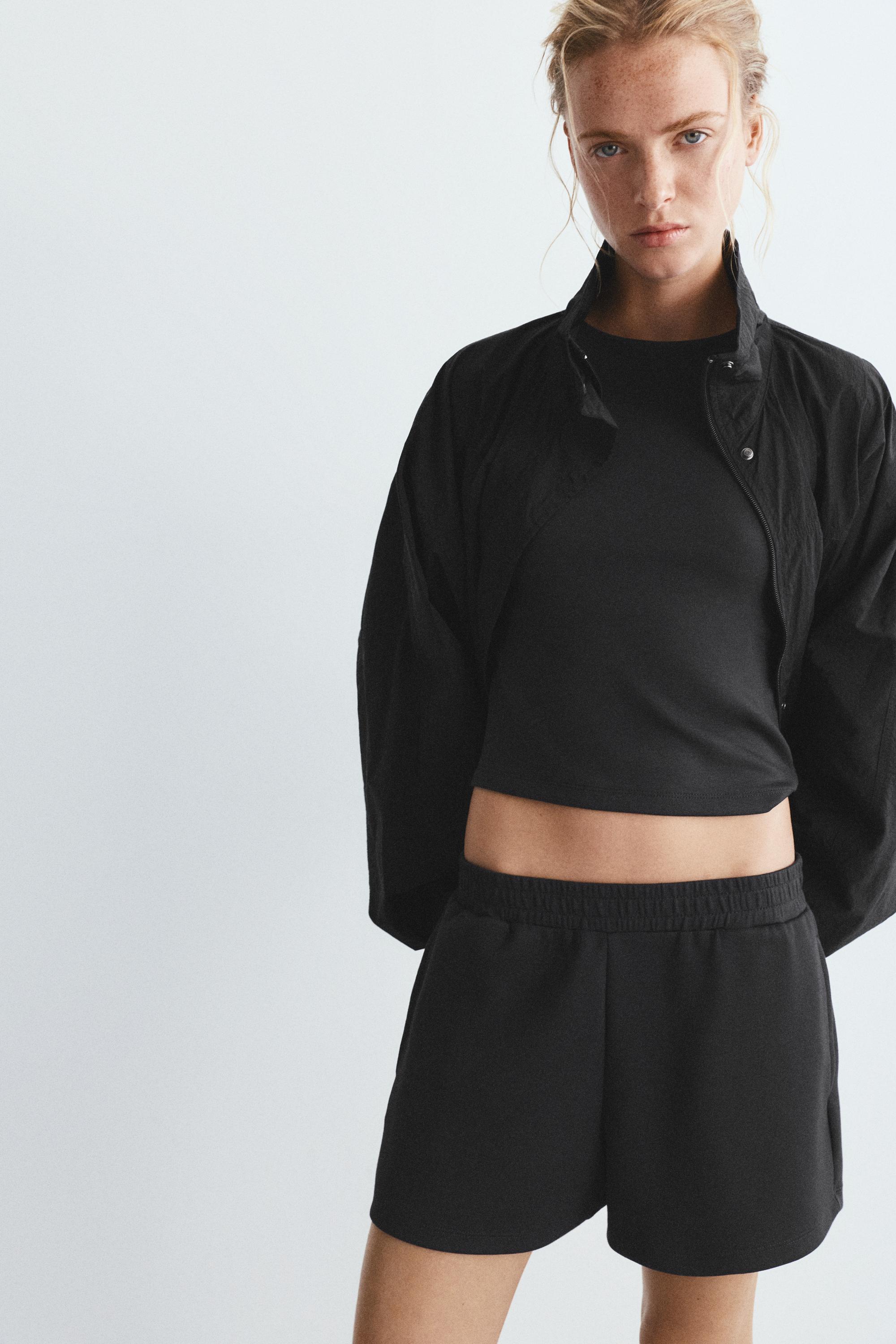 Soft touch sports shorts — Black