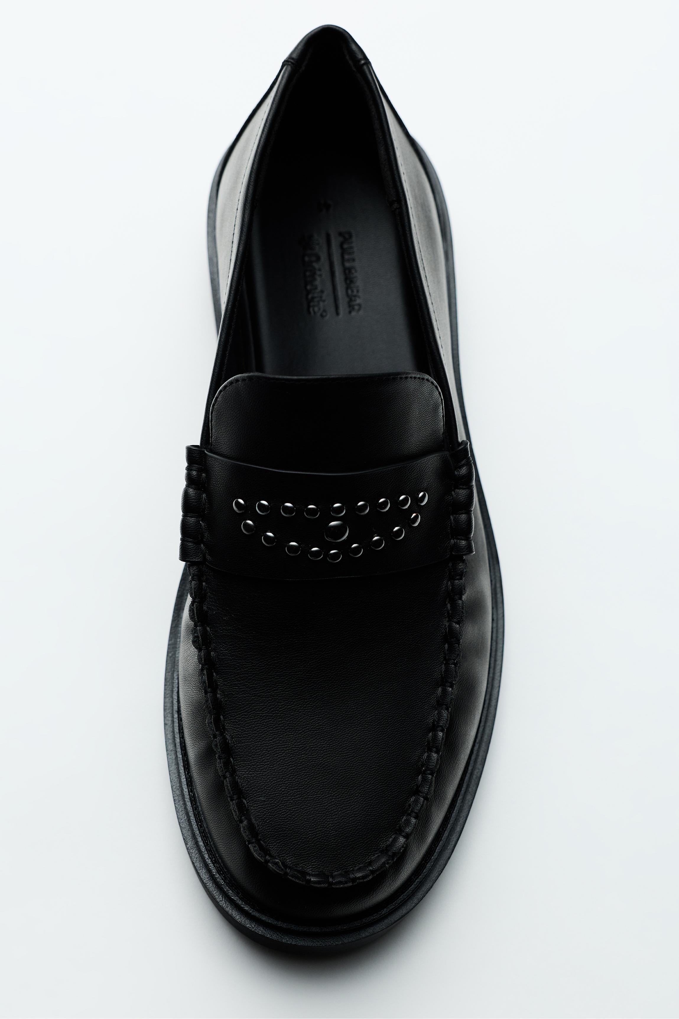 Studded loafers — Black