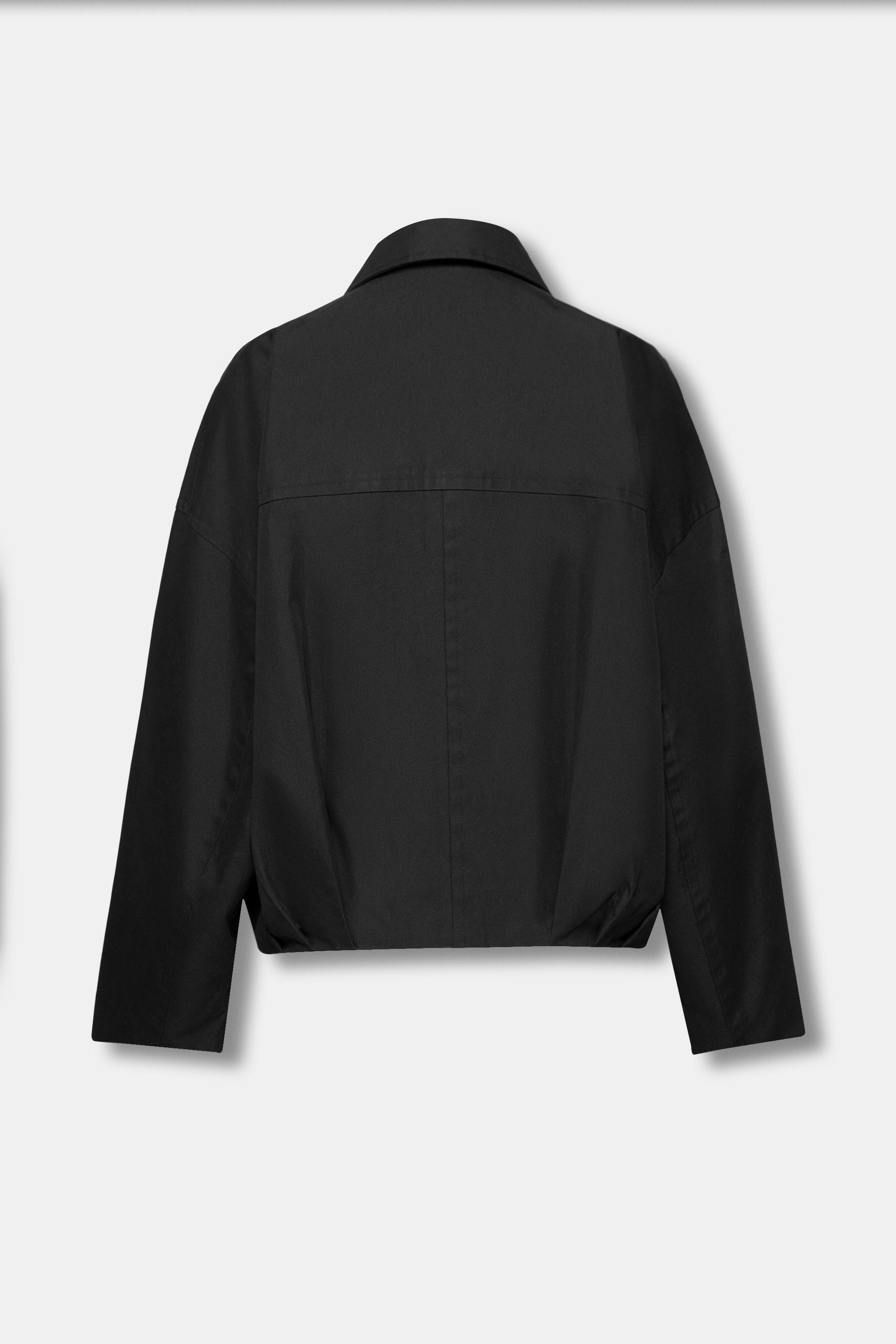 Balloon bomber jacket — Black