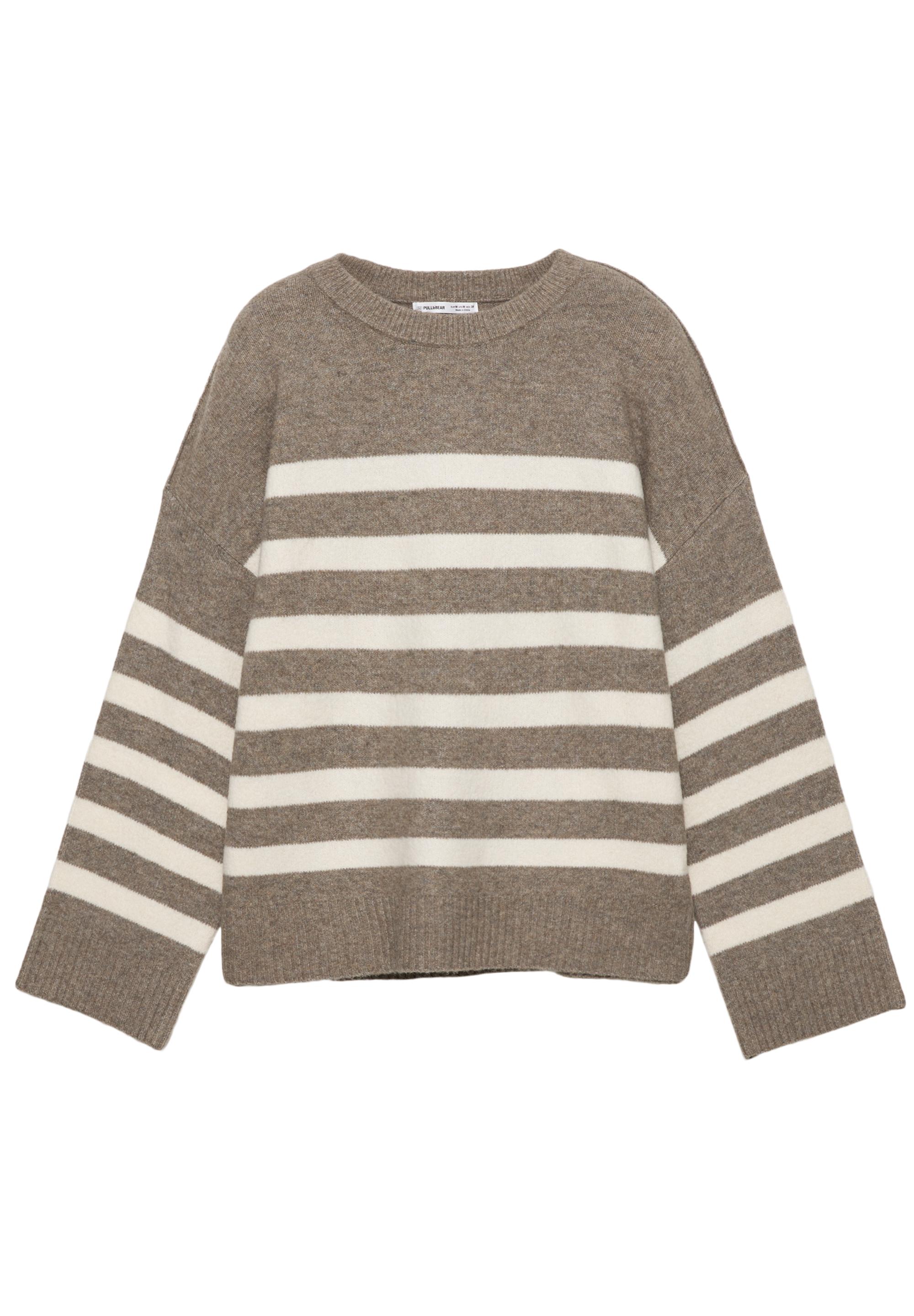 Striped jumper — Brown