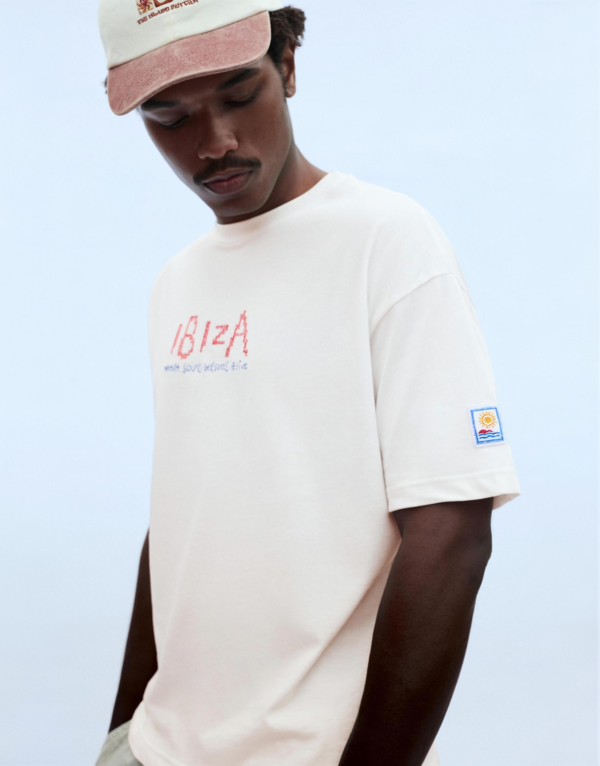 Relaxed fit Ibiza T-shirt — Off white