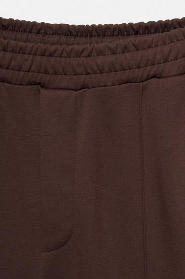 Seamed jogging trousers — Brown 5