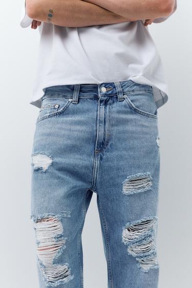 Relaxed fit ripped jeans — Pale indigo 3
