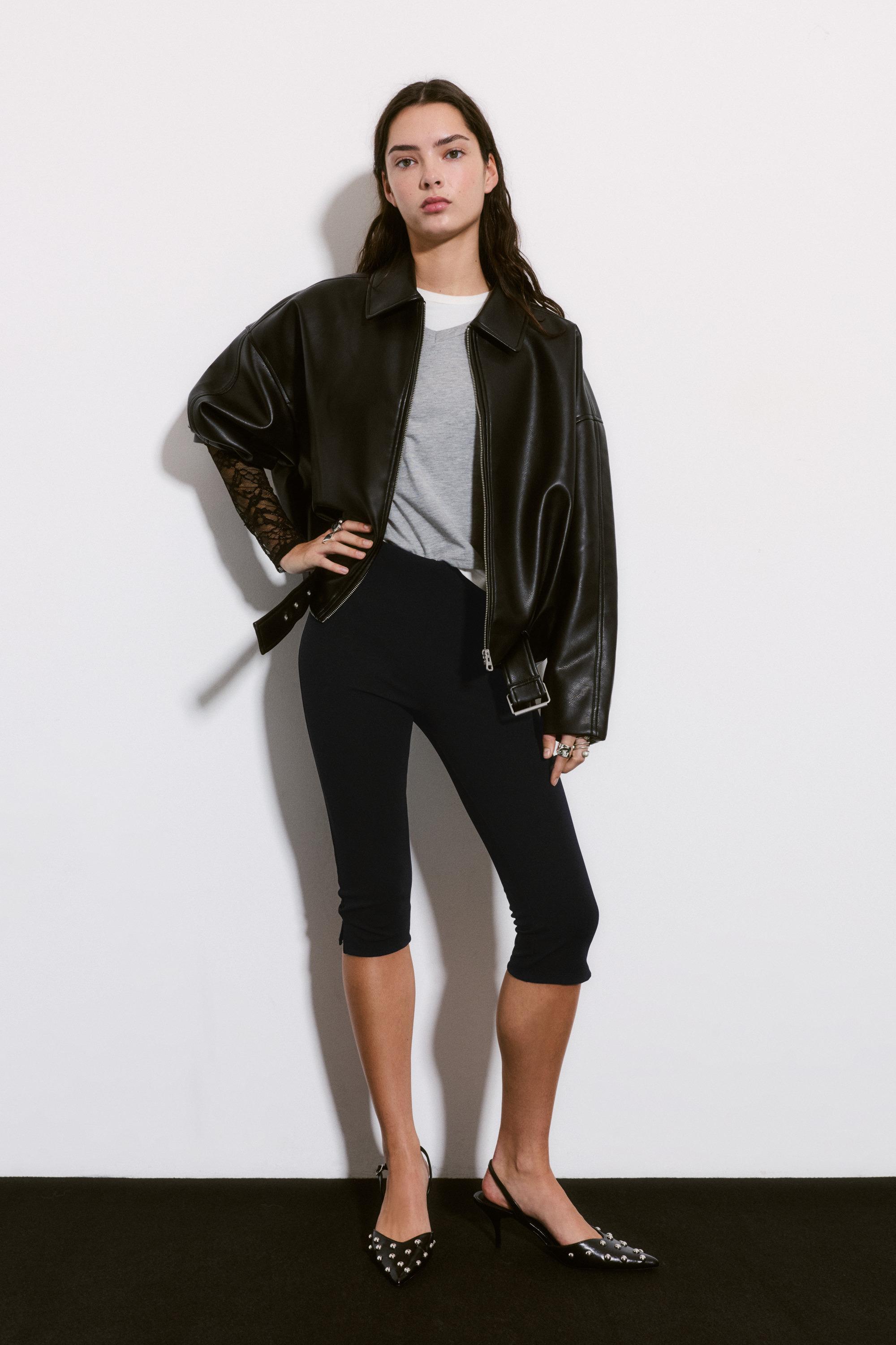 Pantalon Capri À Splits - Pull&Bear - Modalova