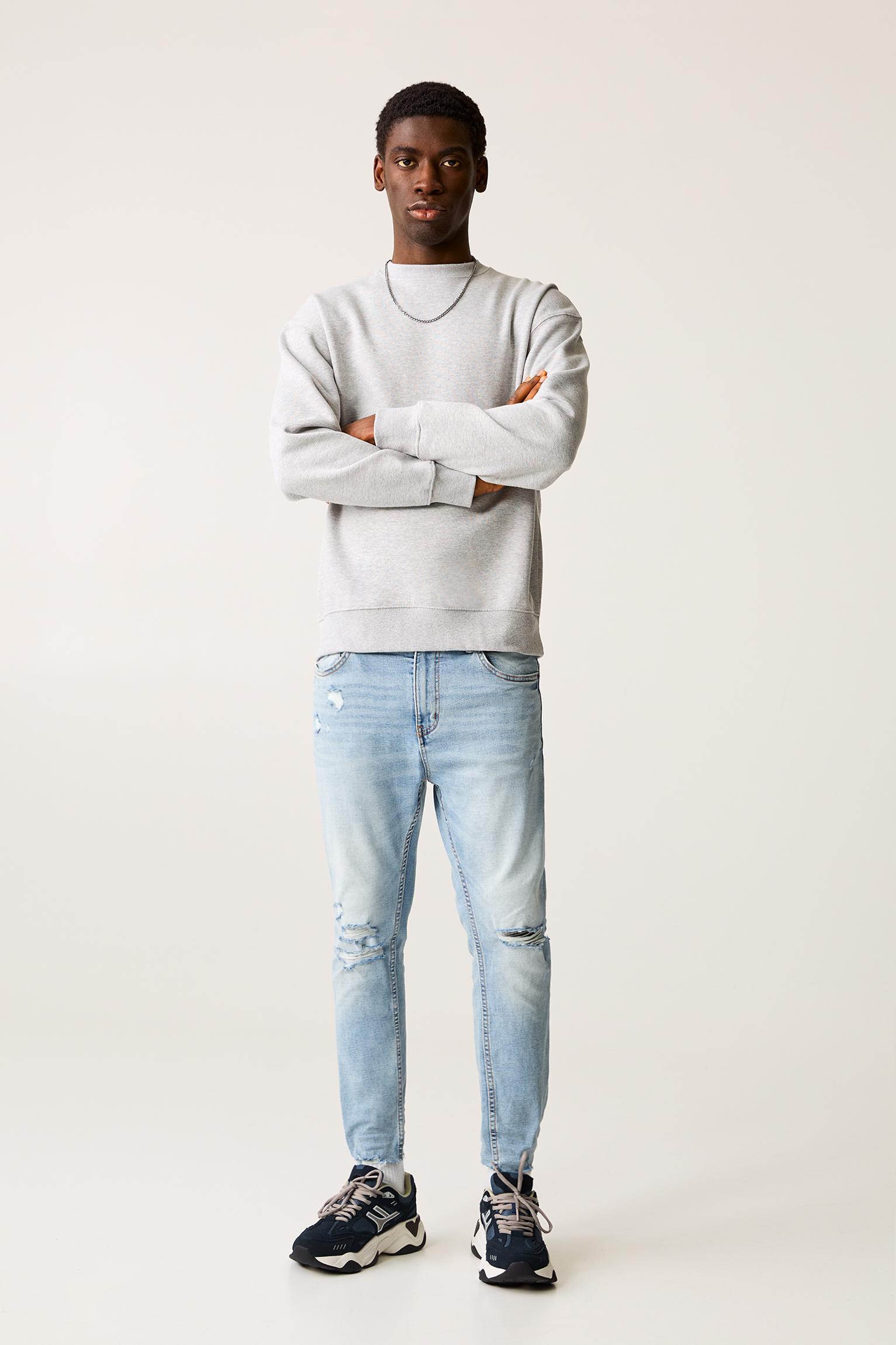 jeans skinny carrot hombre