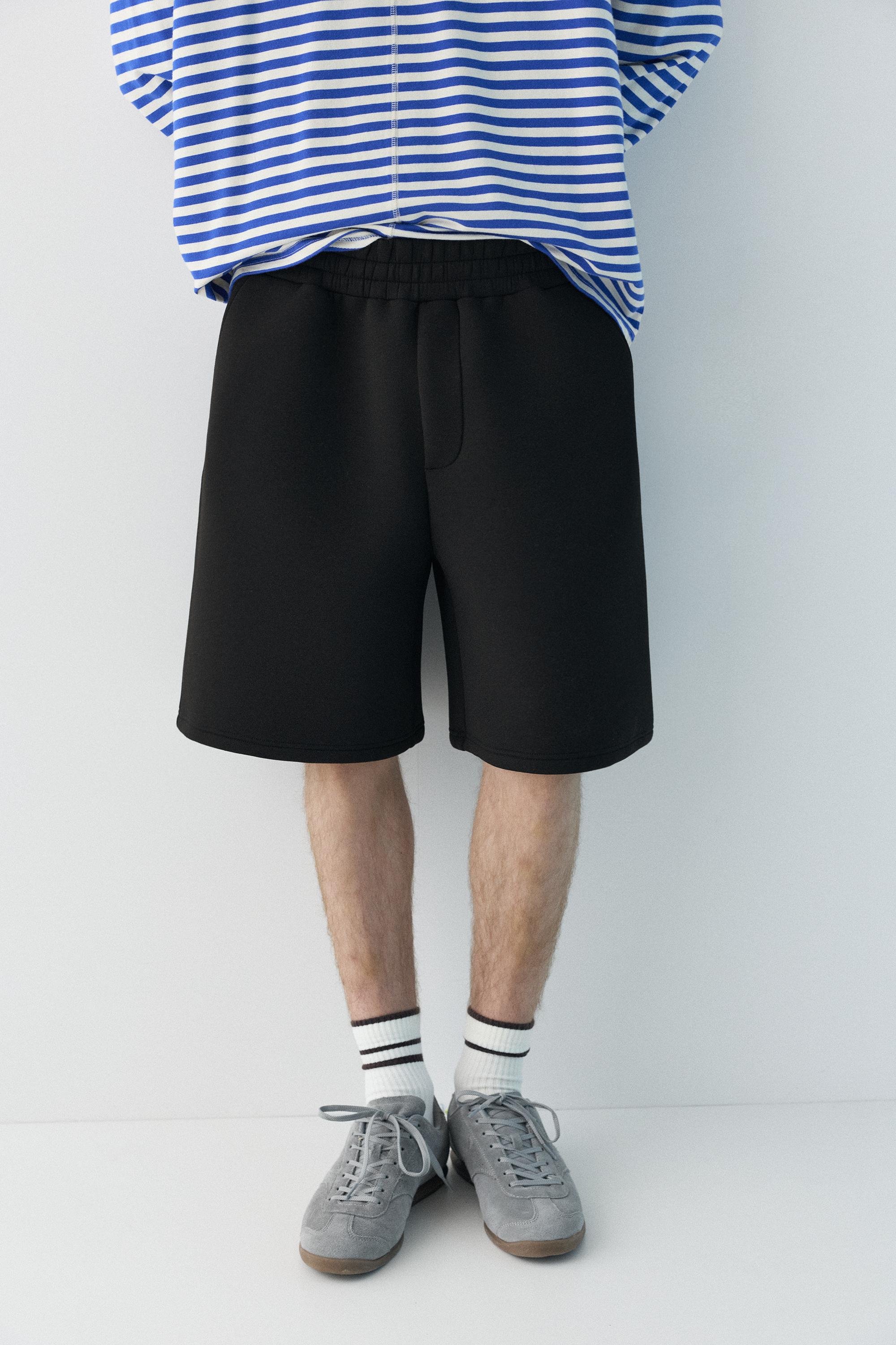 Neopren görünümlü jogger şort - Görsel 38