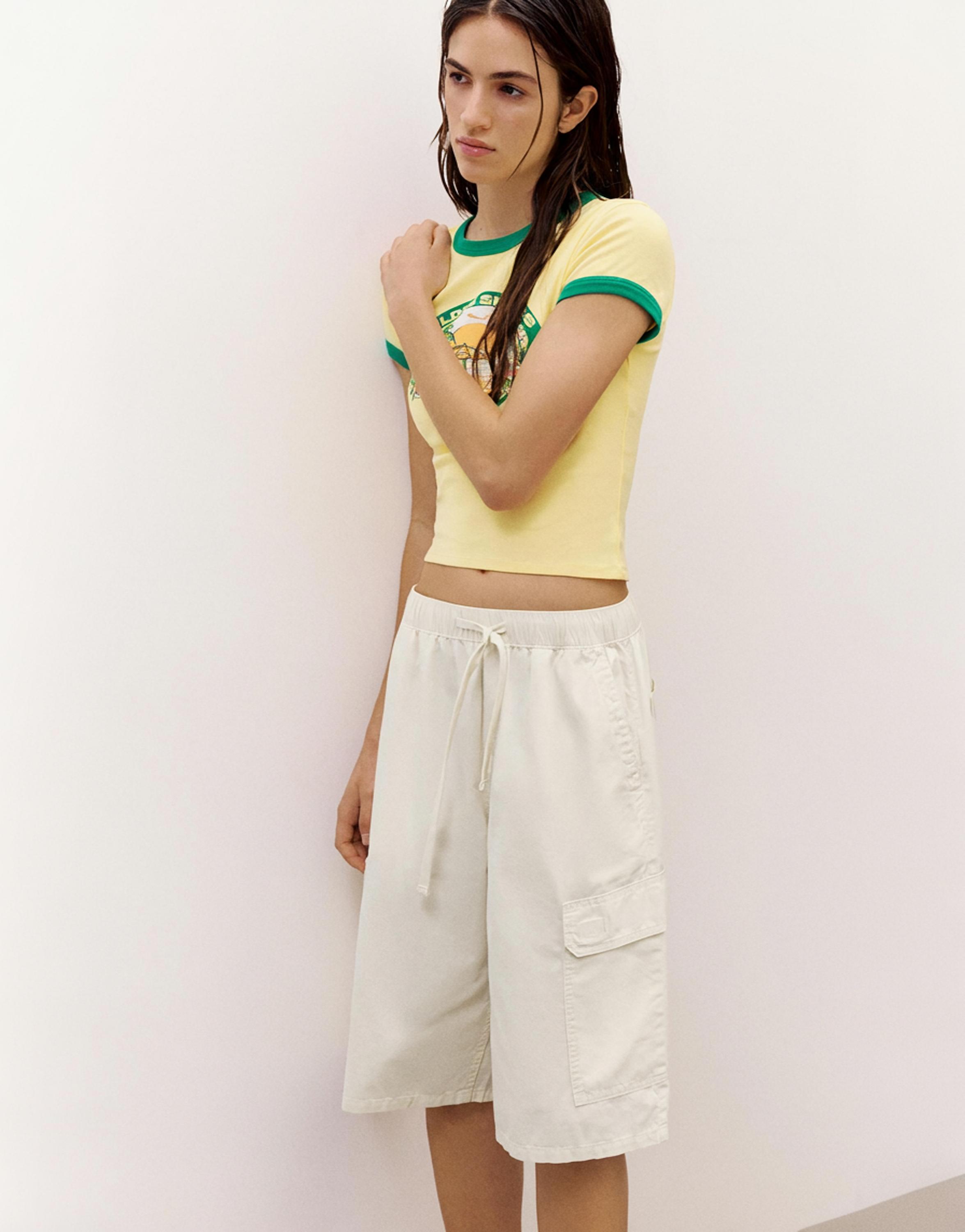 Cargo Bermuda shorts — Beige