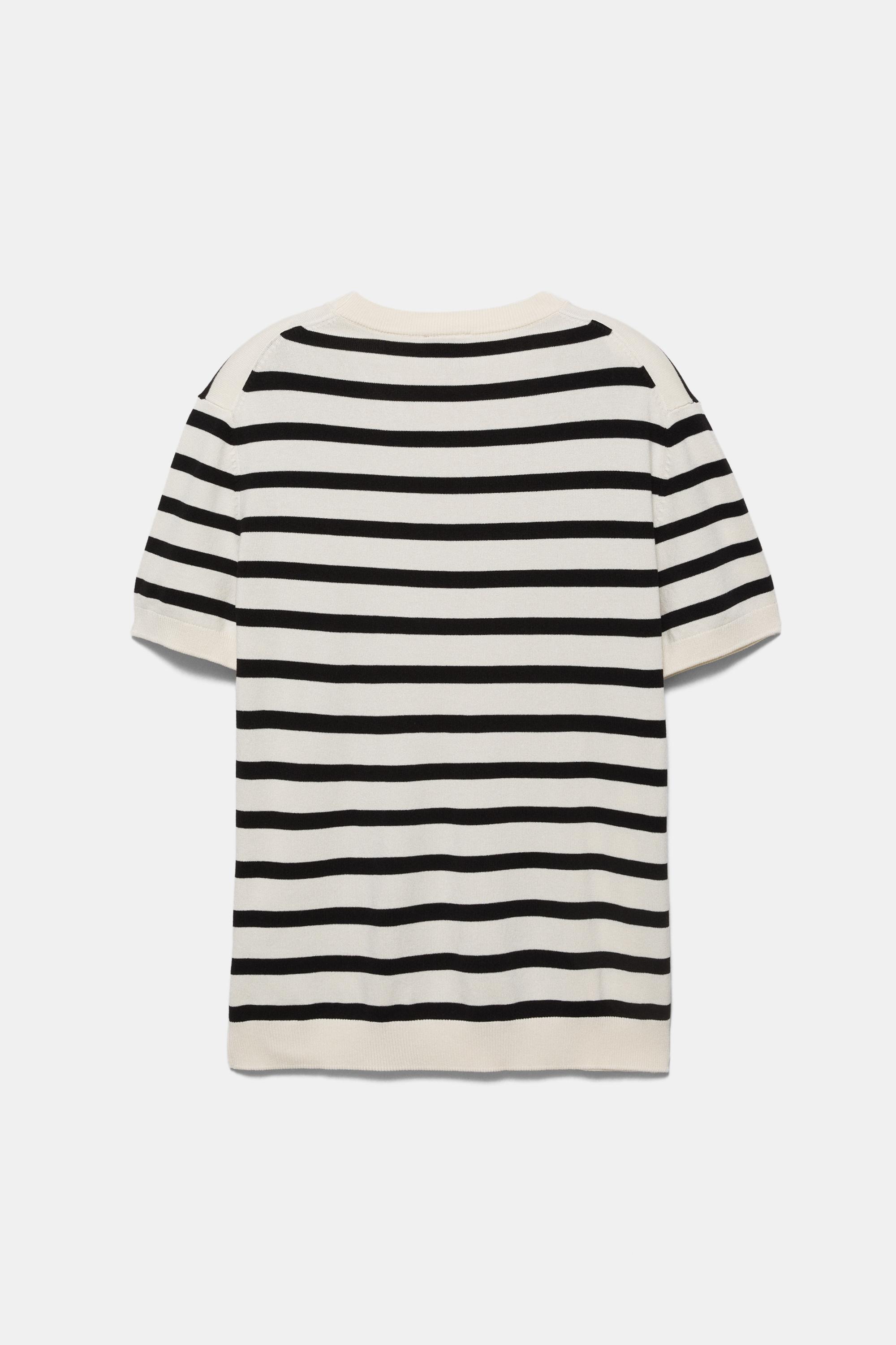 Short sleeve jumper — White/Black