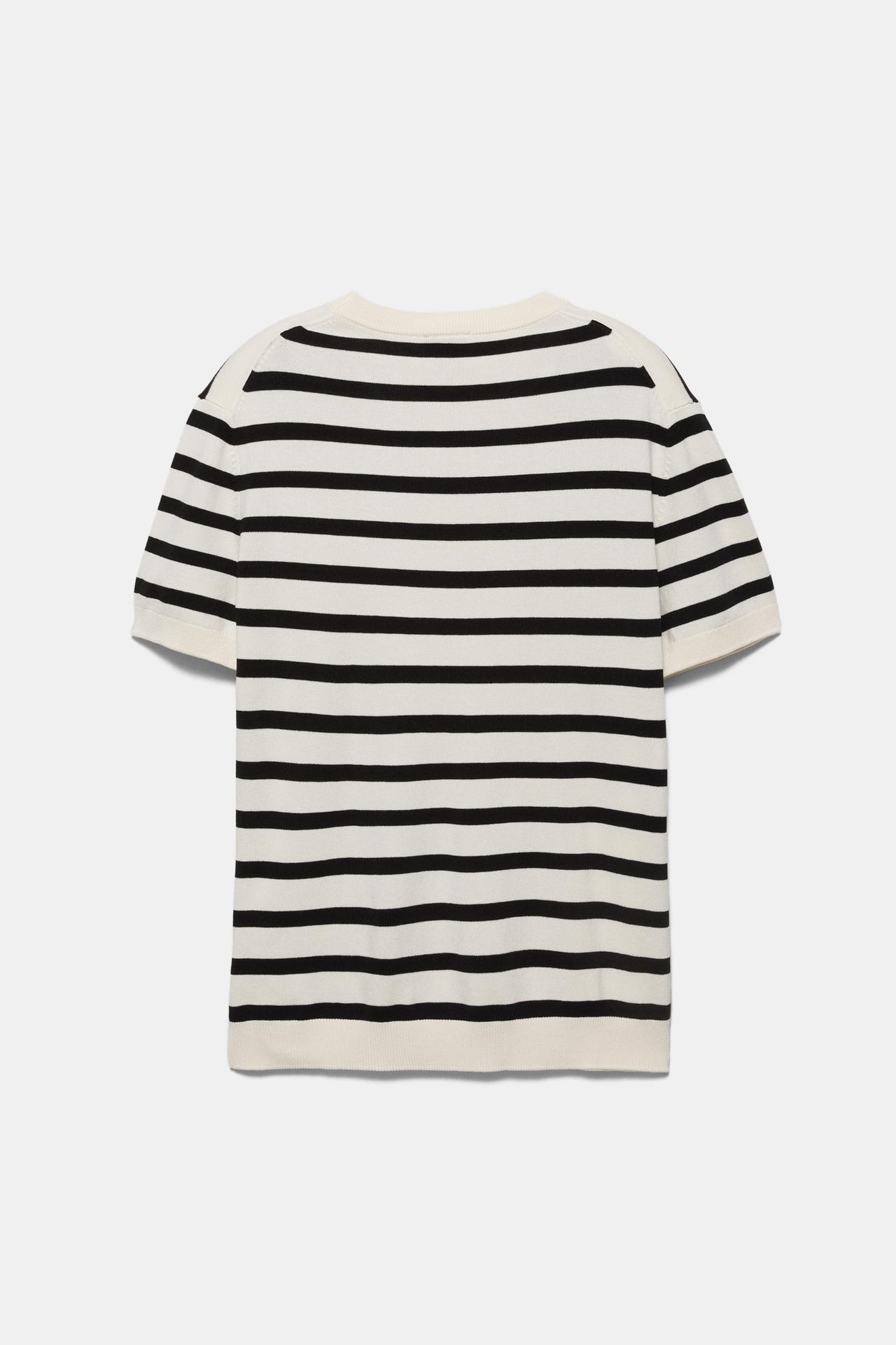 Short sleeve jumper — White/Black
