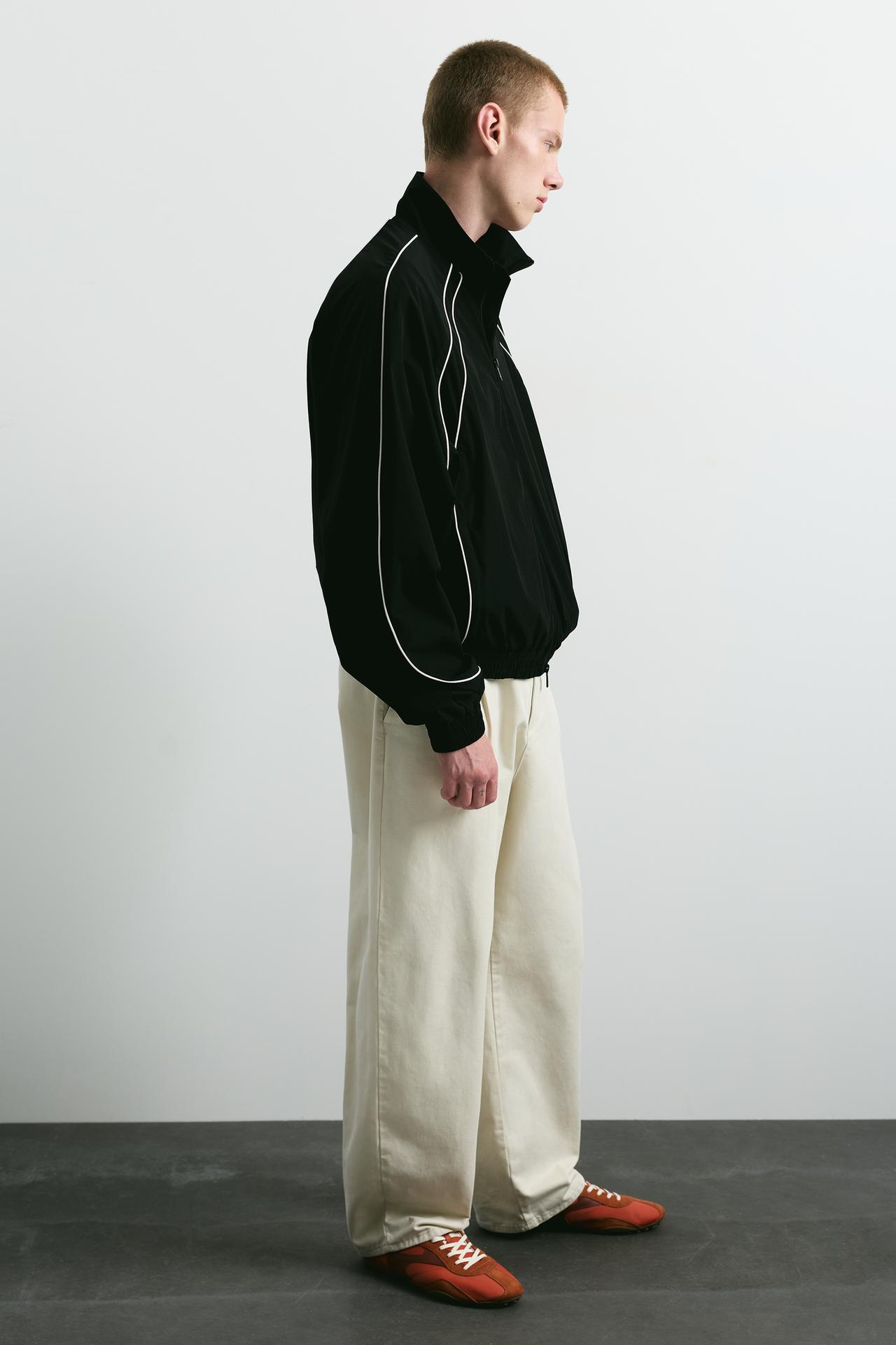Baggy darted chinos — Off white