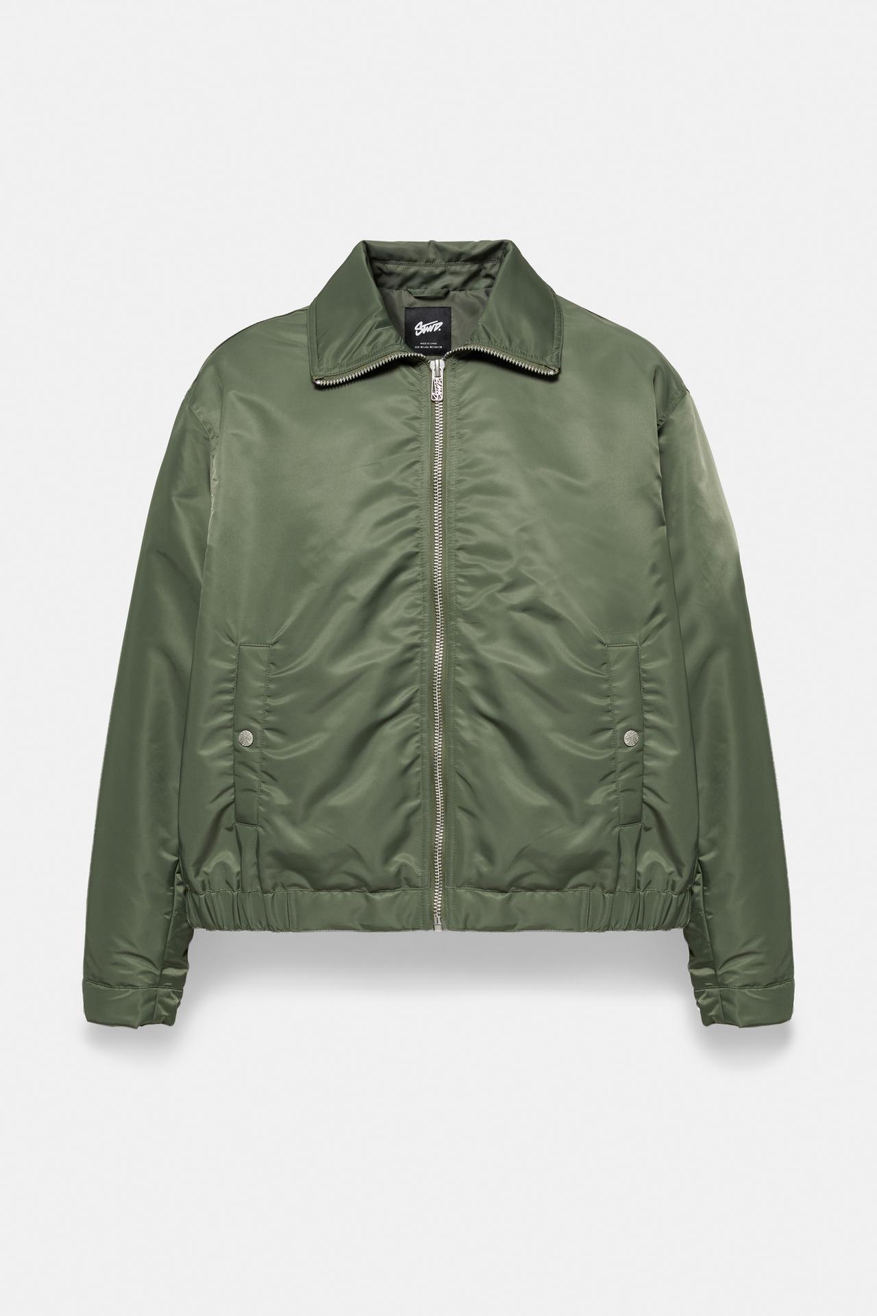 Boxy bomber jacket — Medium green
