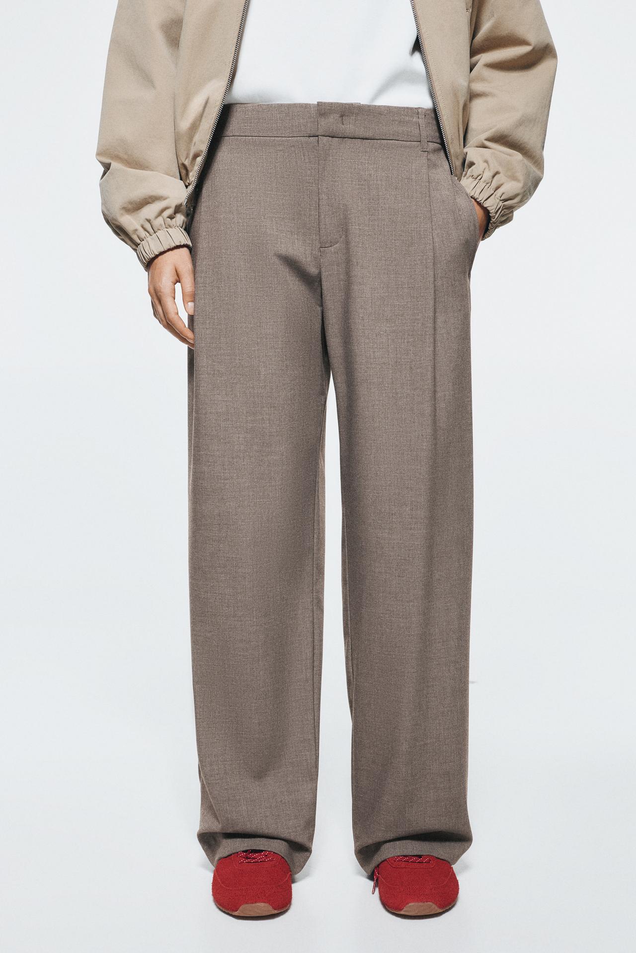 Darted smart trousers — Mink