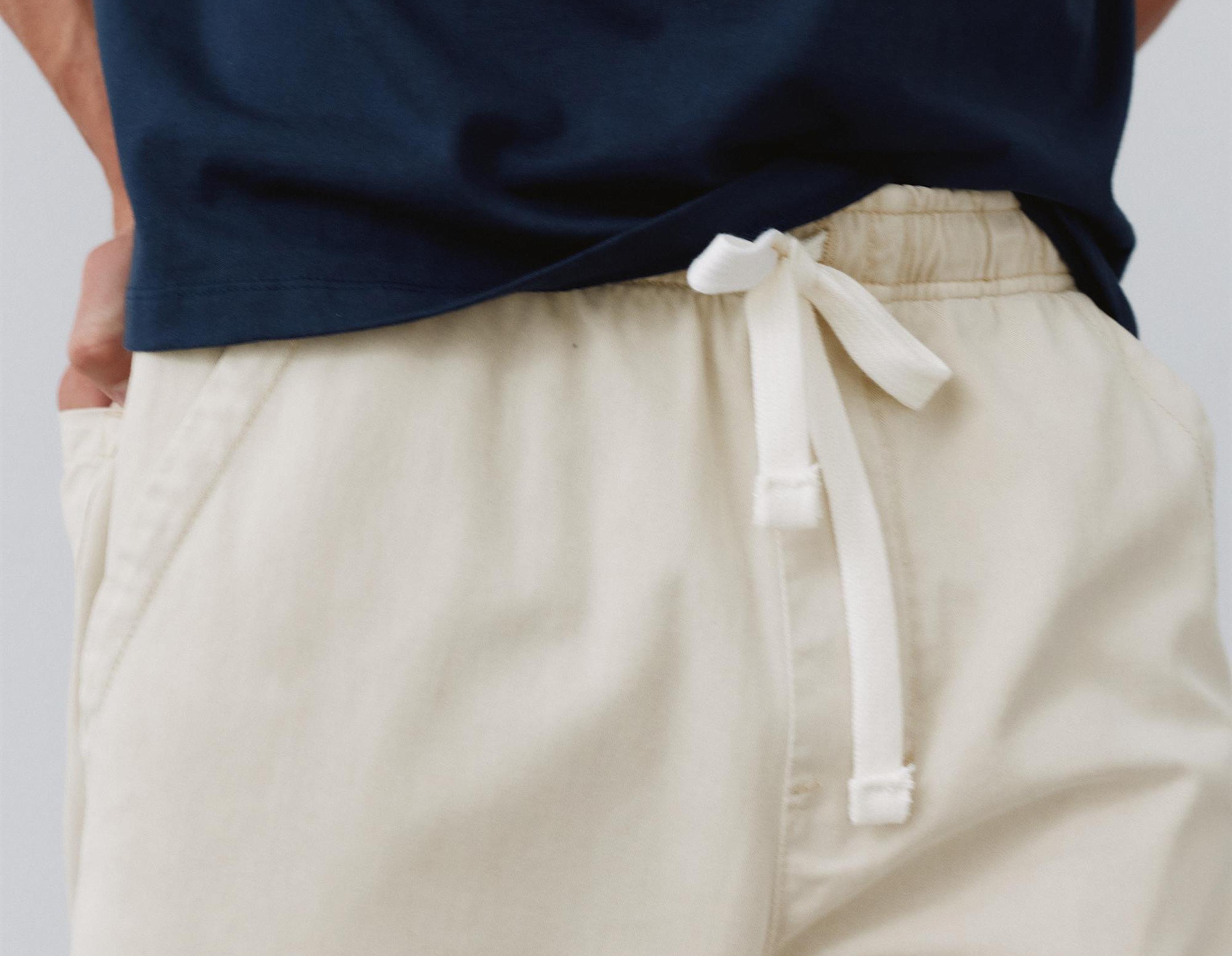 Baggy jogger pants — Off white