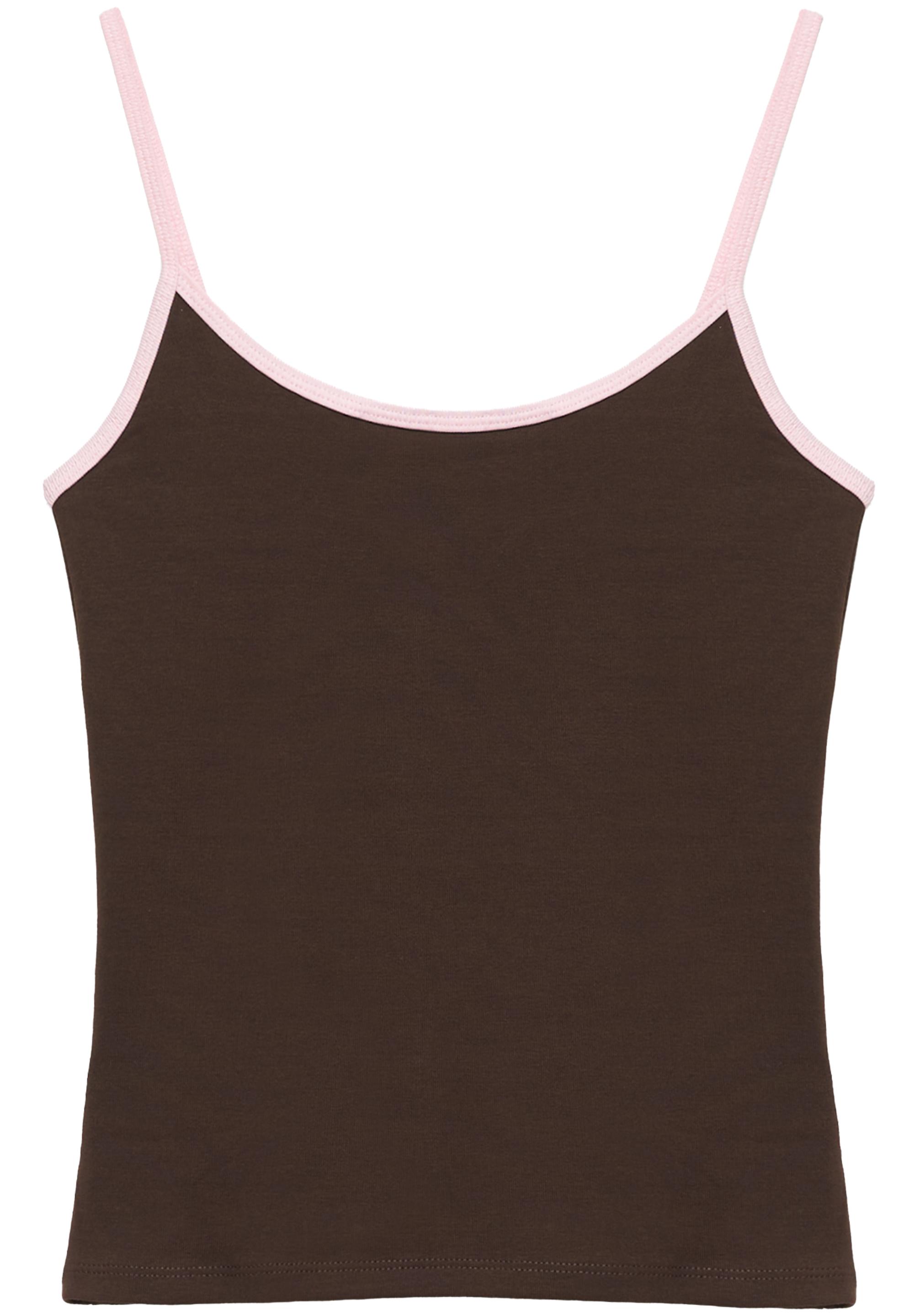 Thin strap top — Brown