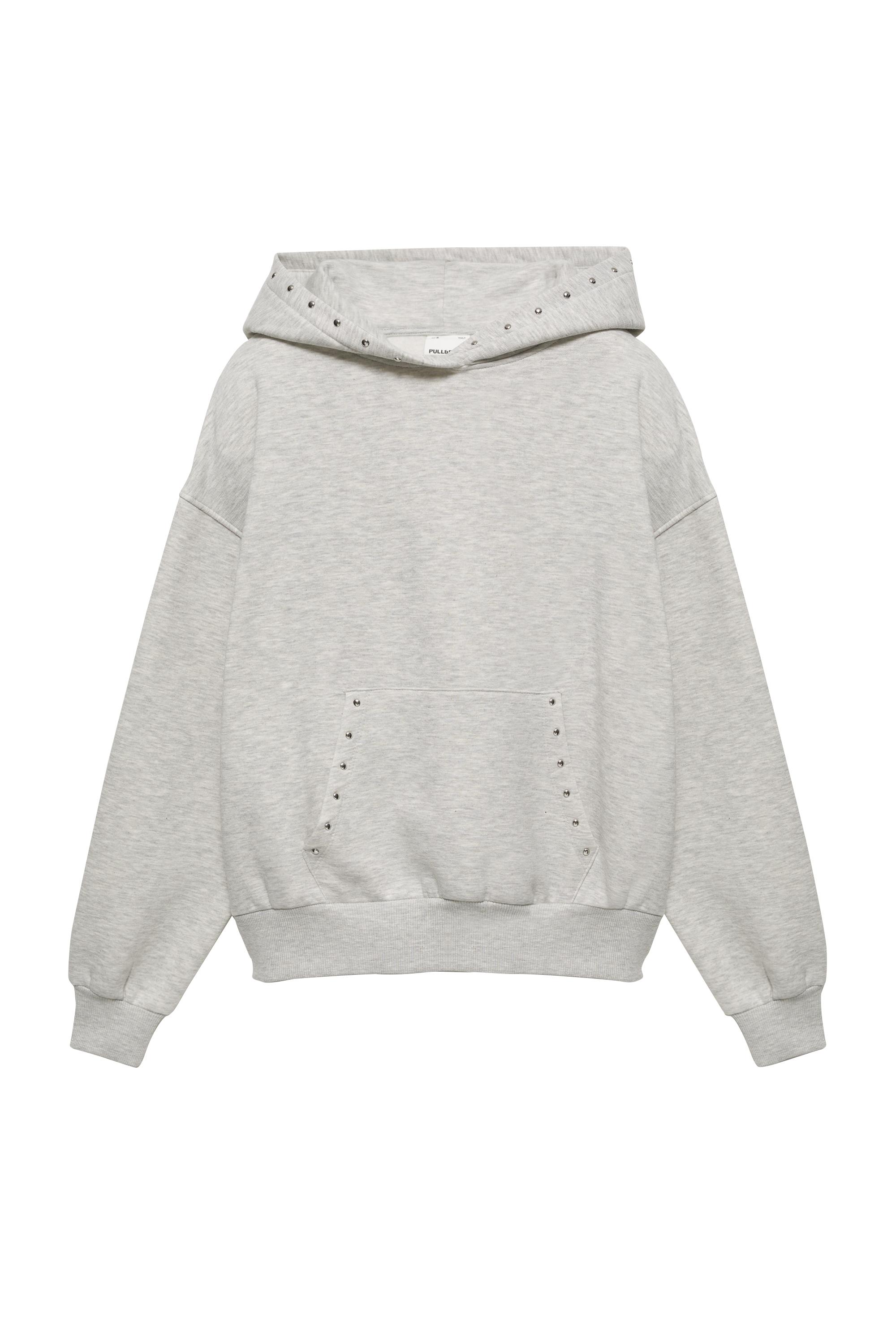 Pull&Bear Zımba detaylı kapüşonlu sweatshirt