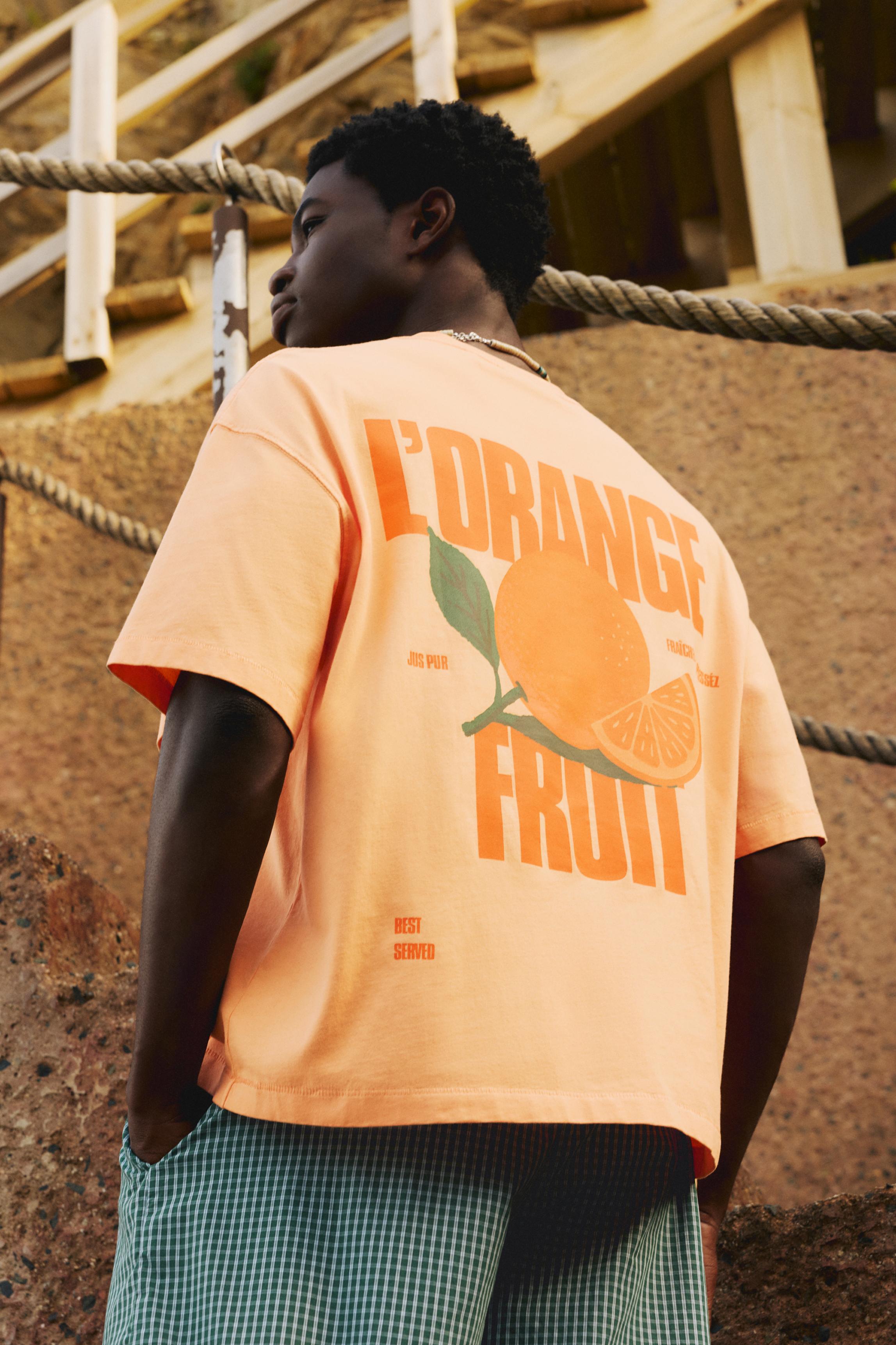 STWD orange graphic T-shirt — Orange