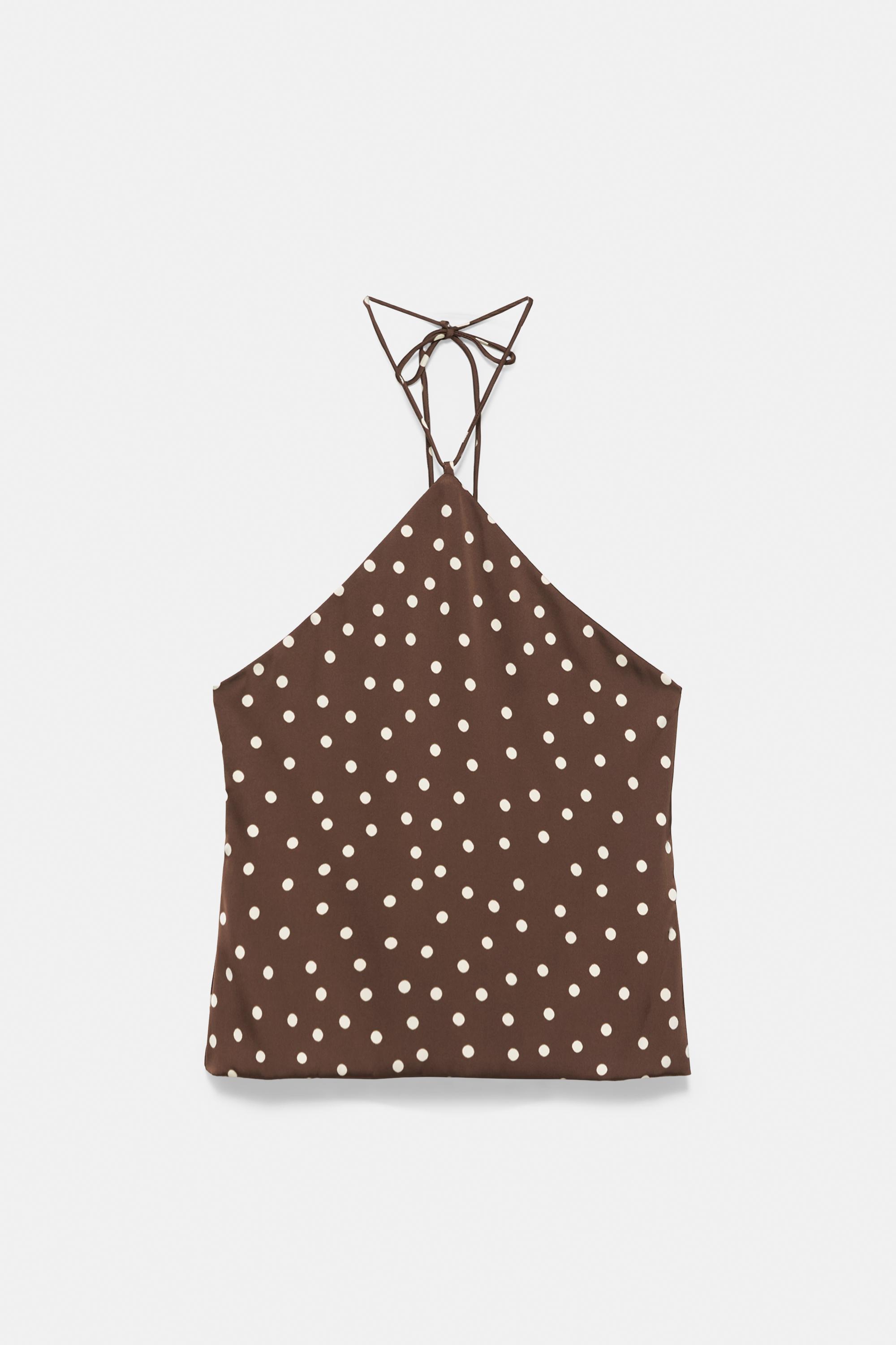 Satin halter top — Print 1