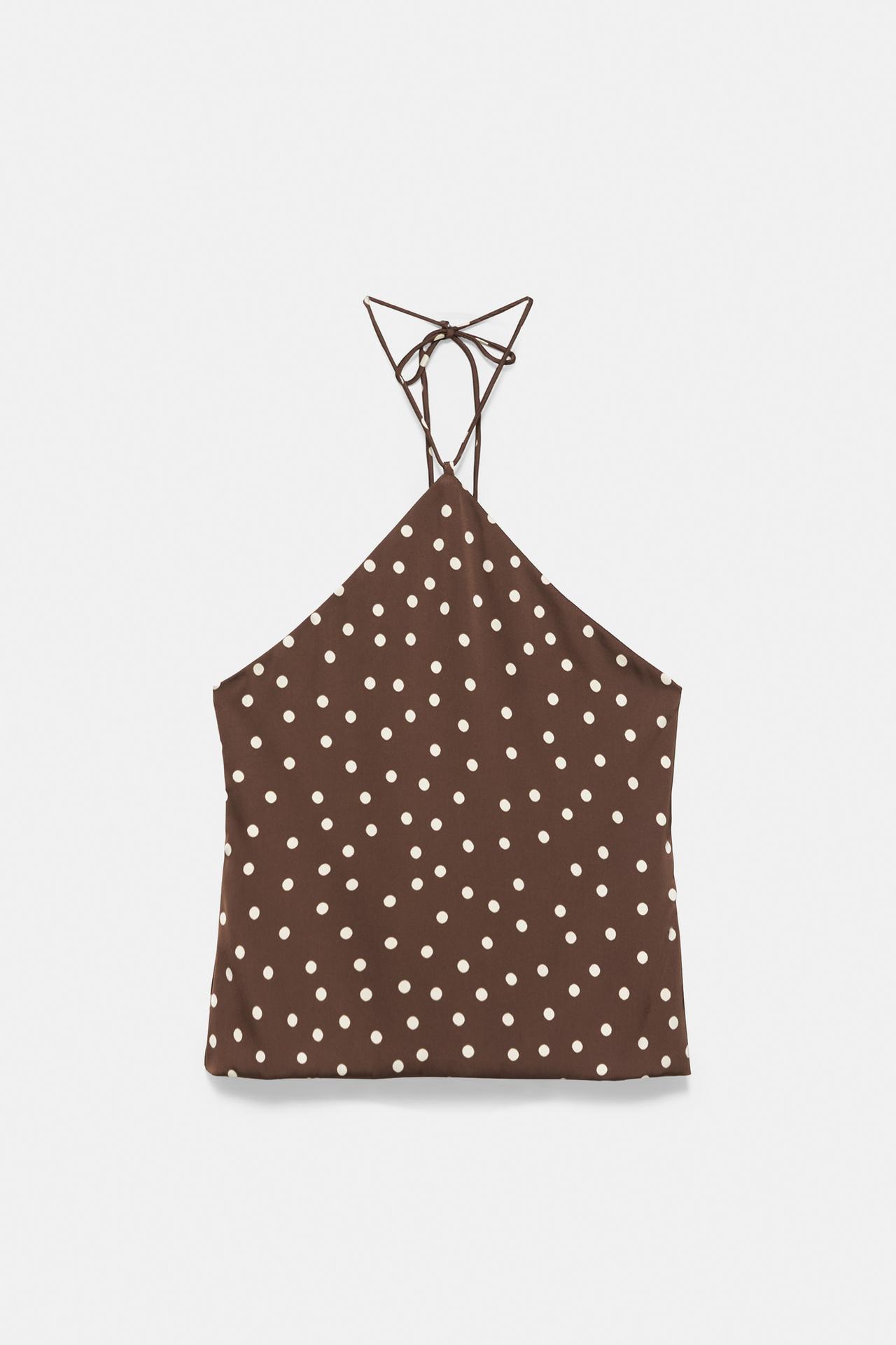 Satin halter top — Print 1