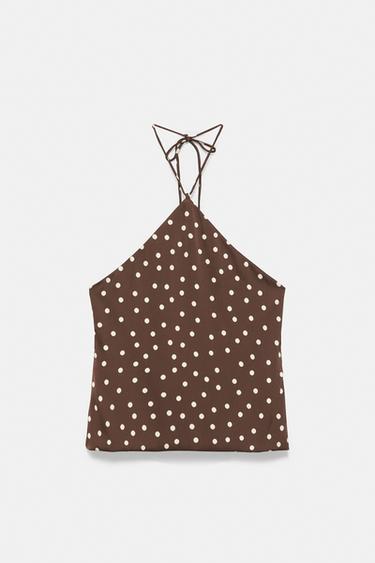 Satin halter top — Print 1 5