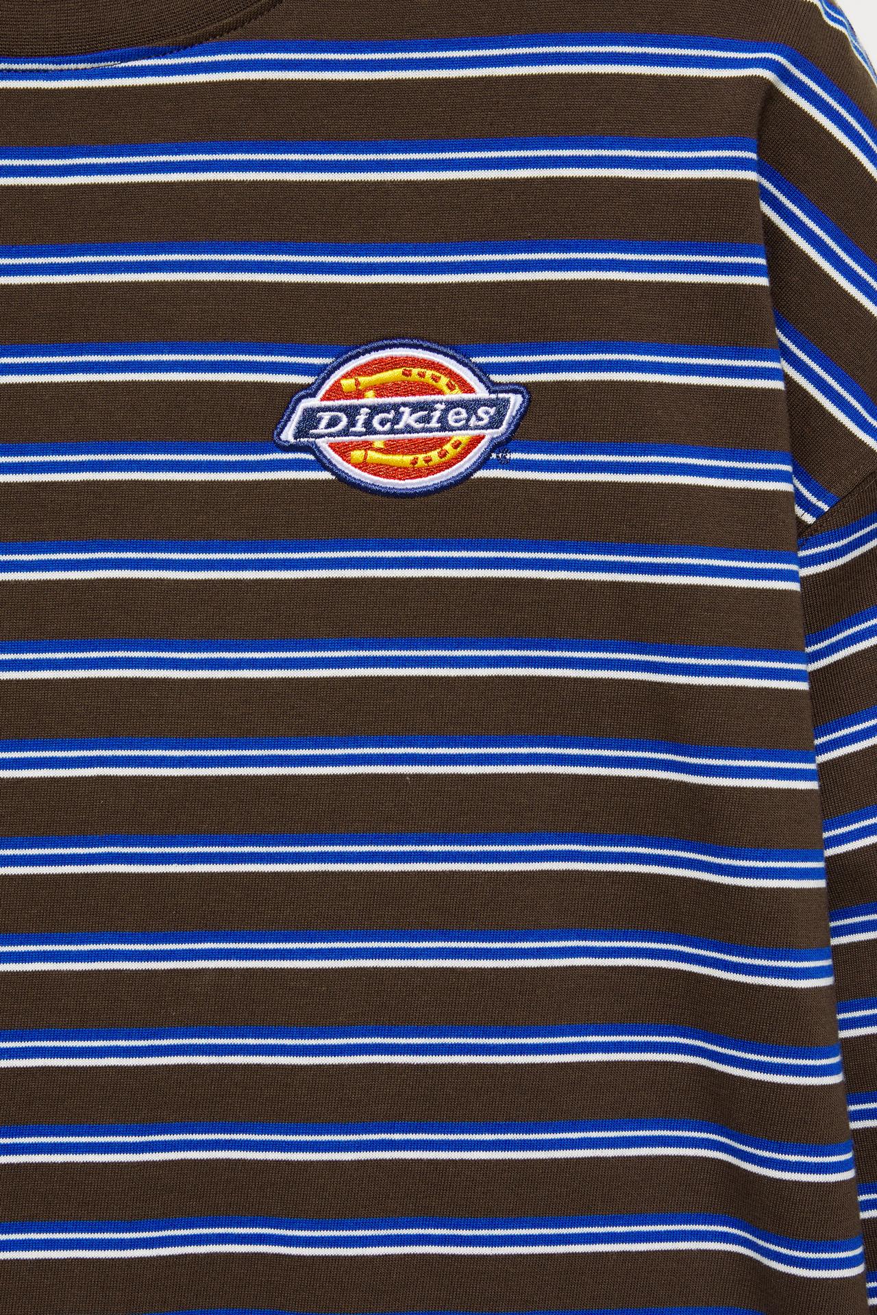 Striped Dickies T-shirt — Pale blue