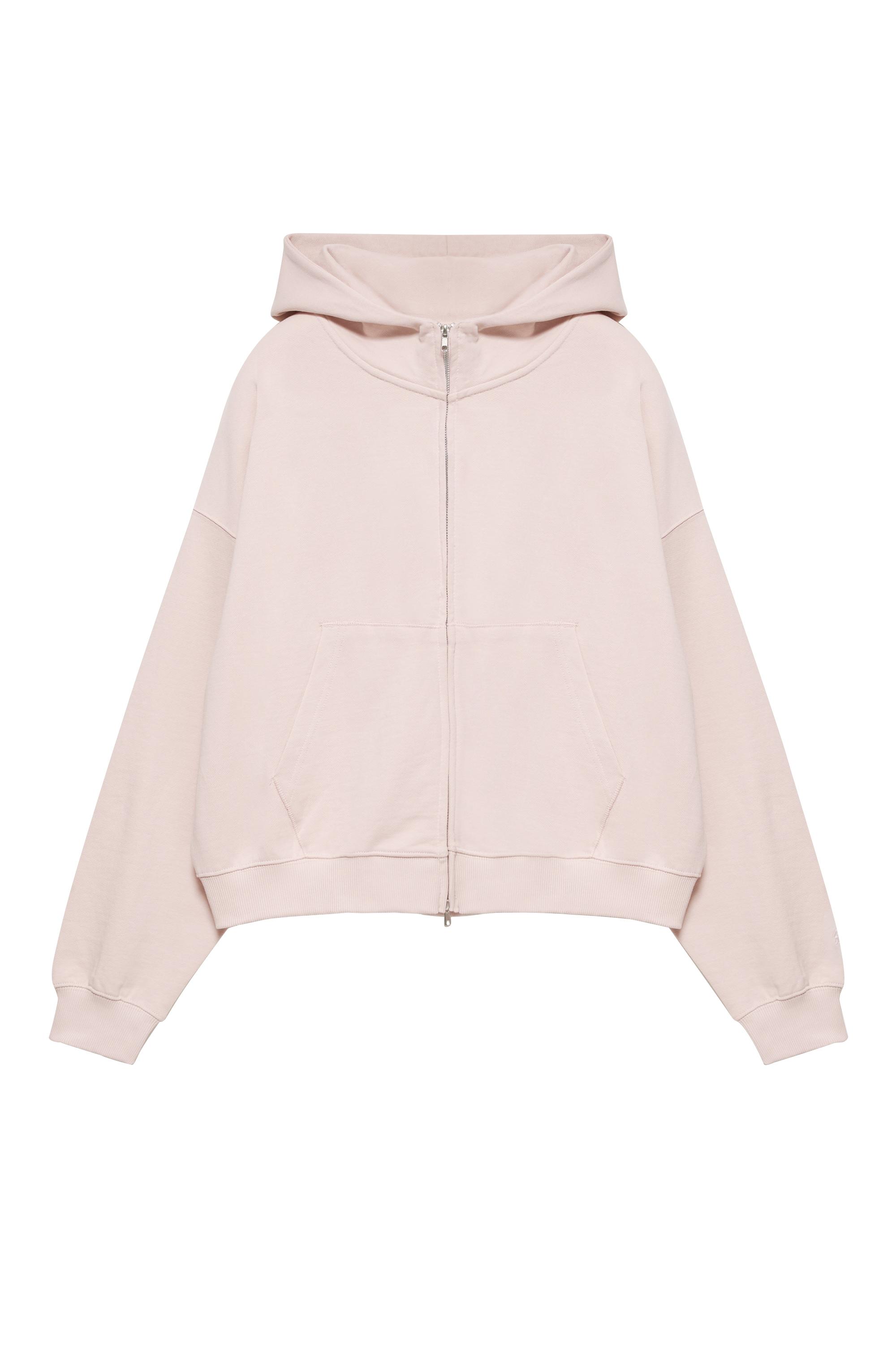 Sudadera oversize capucha cremallera
