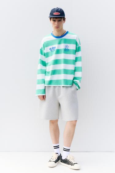 STWD striped T-shirt — Green 2
