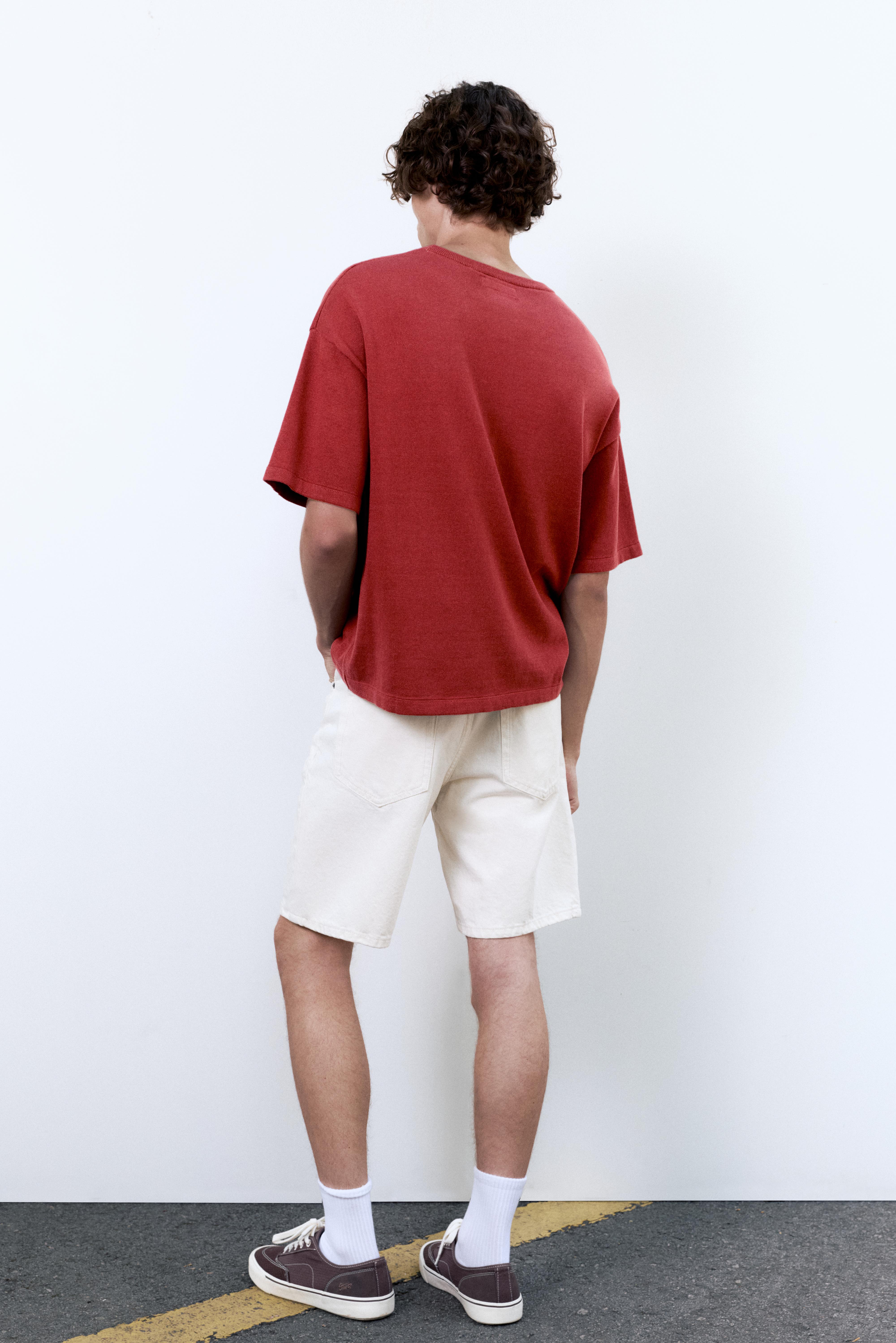 Nakışlı oversize Tişört - Görsel 8