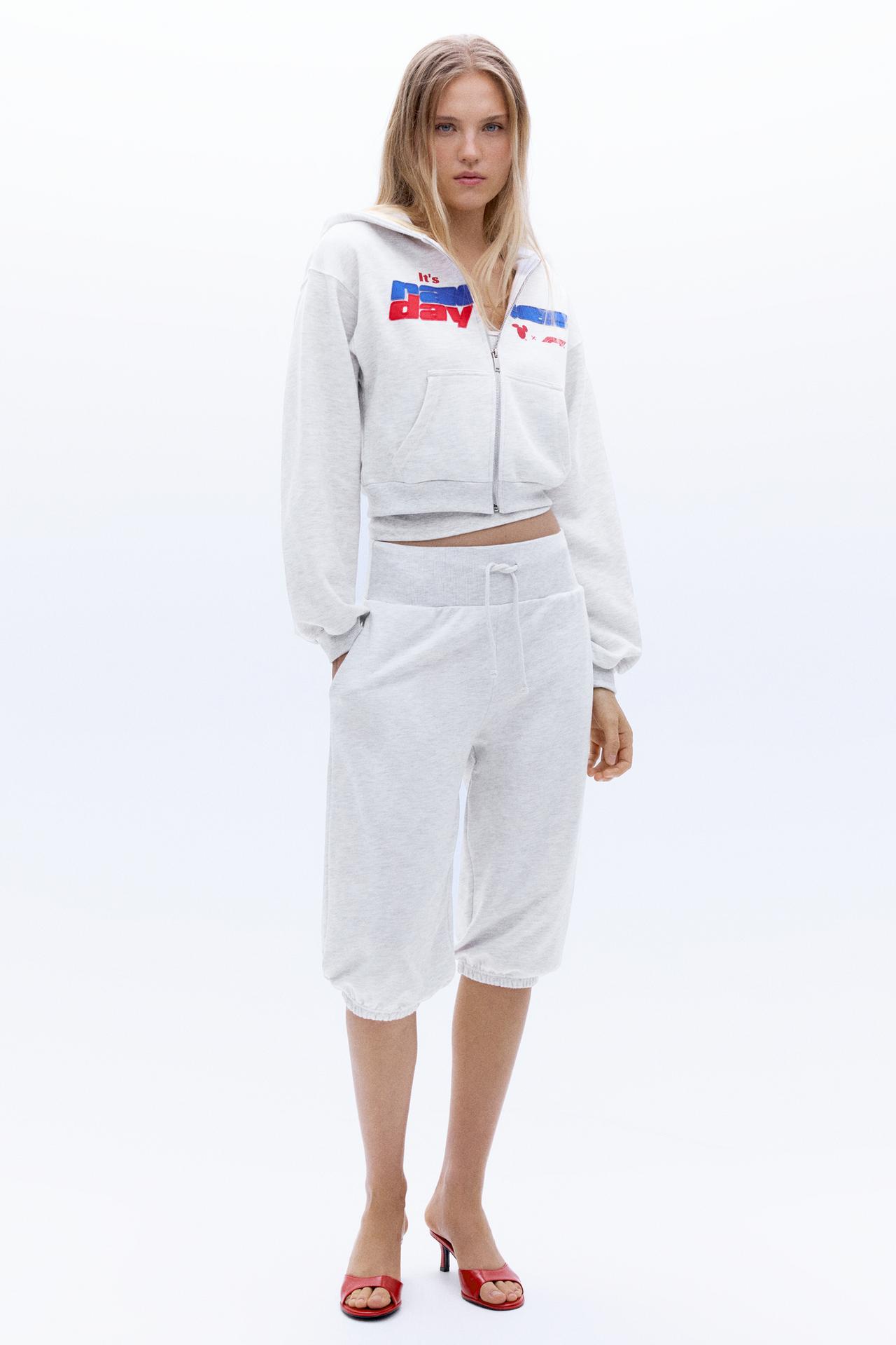Disney x F1 zip-up hoodie — Grey marl