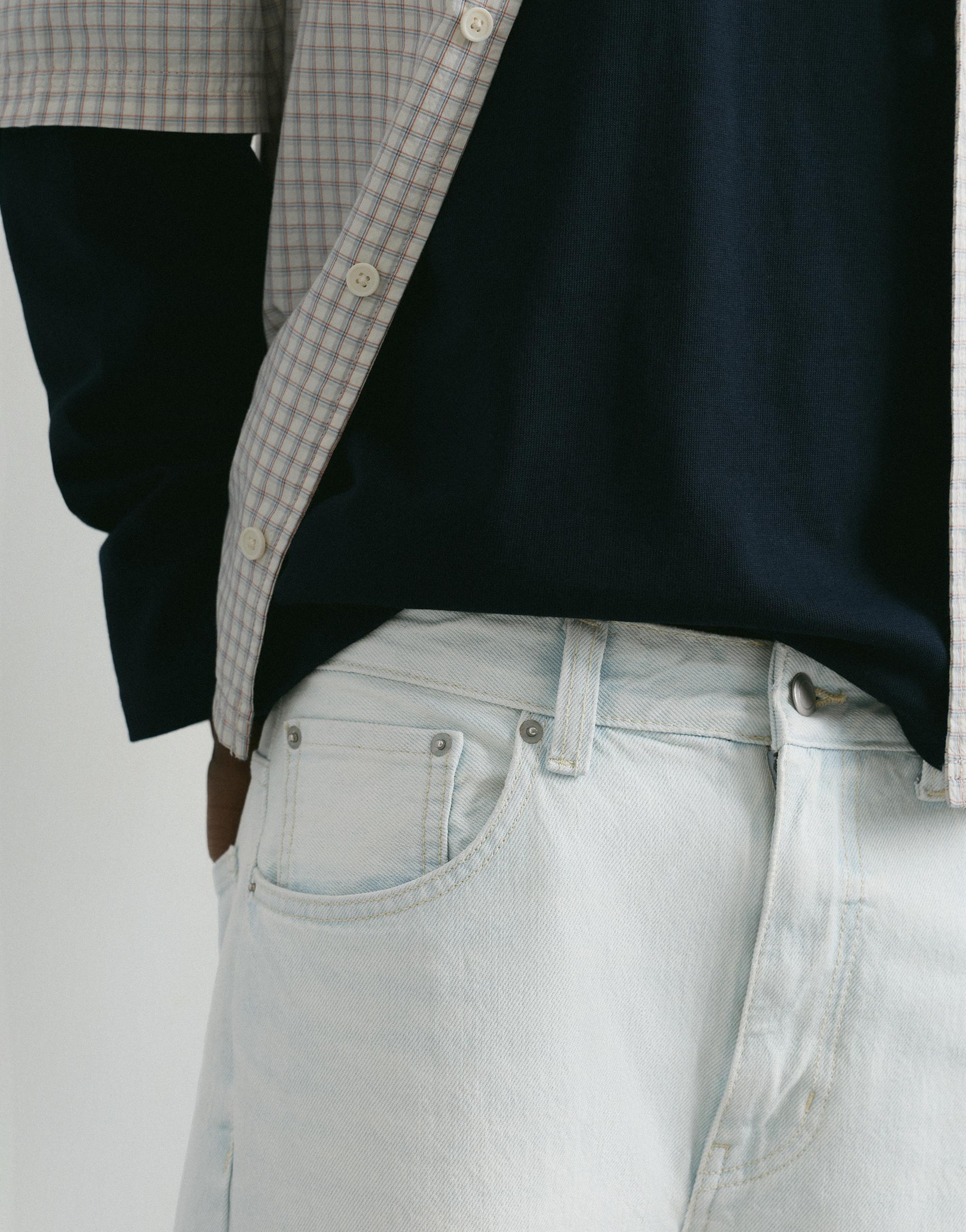 Wide-leg jeans — Pale indigo