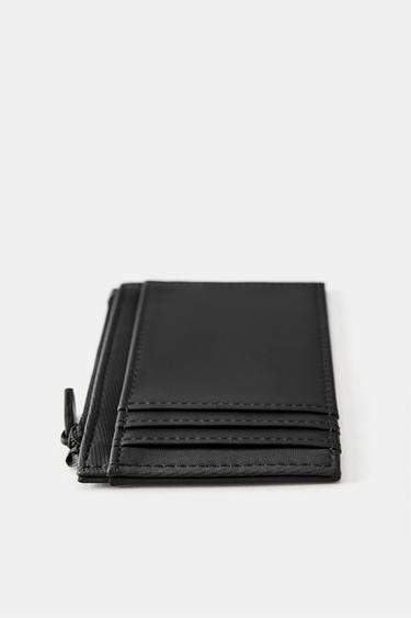 Rubberised card holder — Black 2