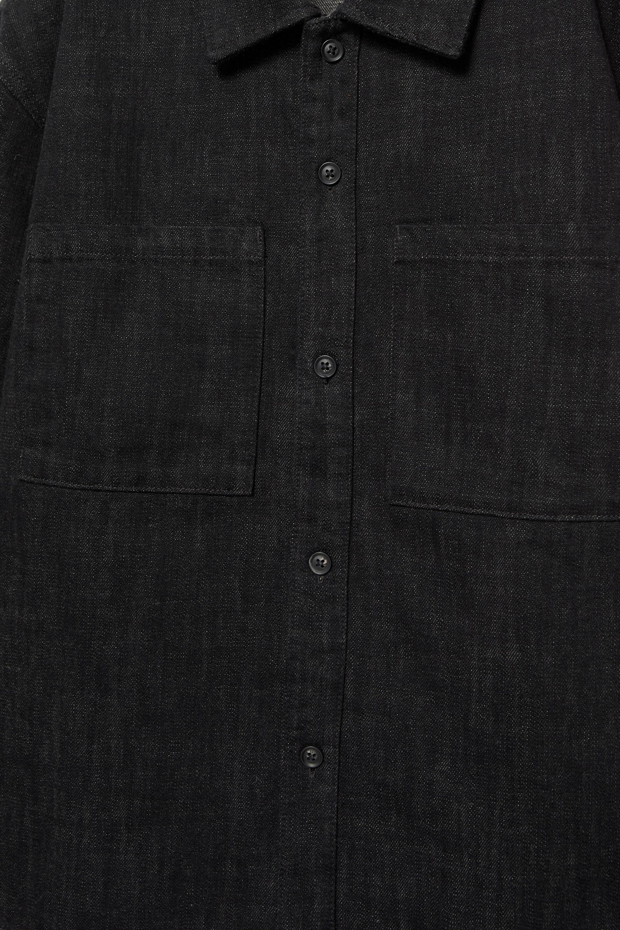 Cepli denim ince ceket - Görsel 2