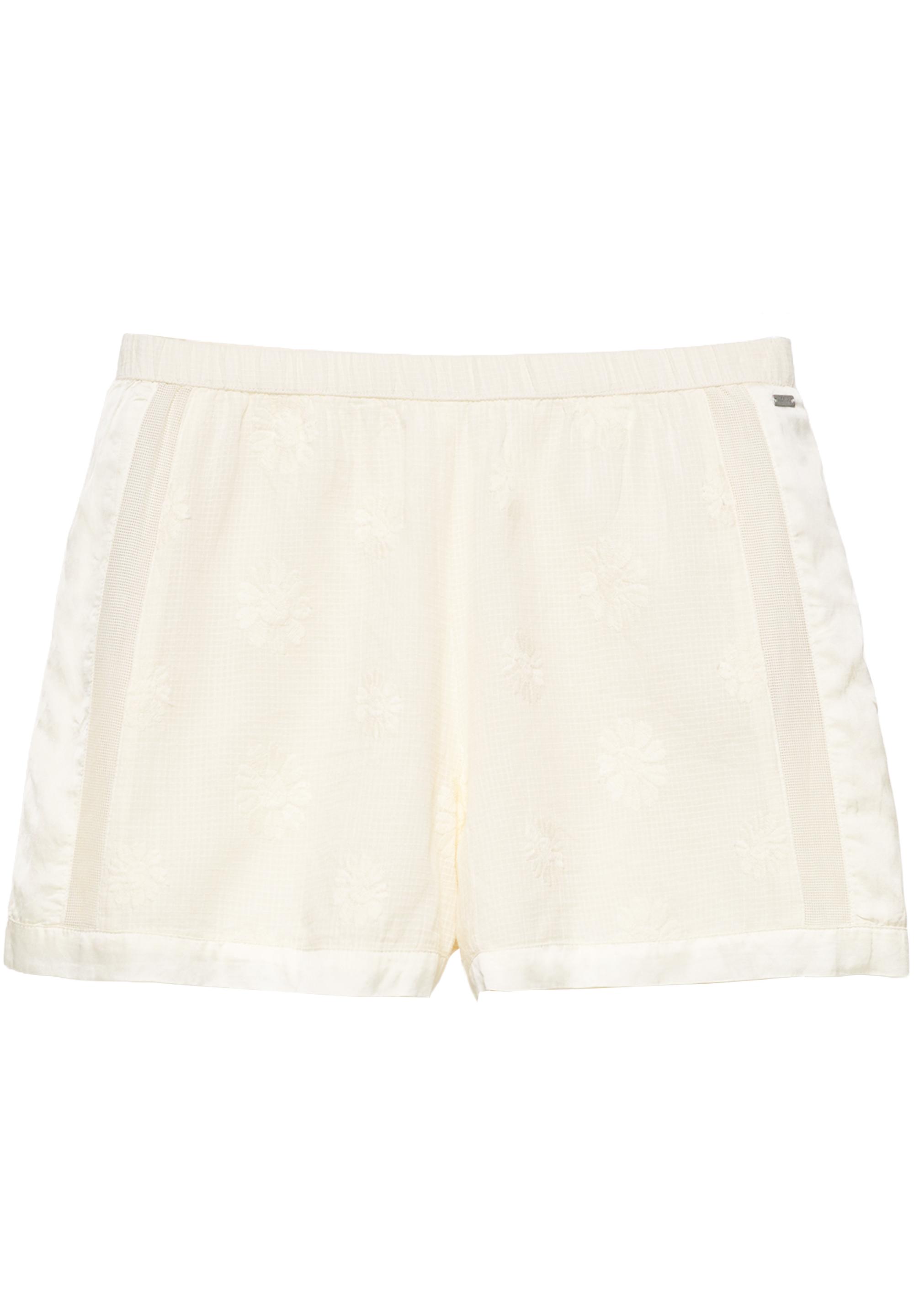Floral embroidered Bermuda shorts — Ice