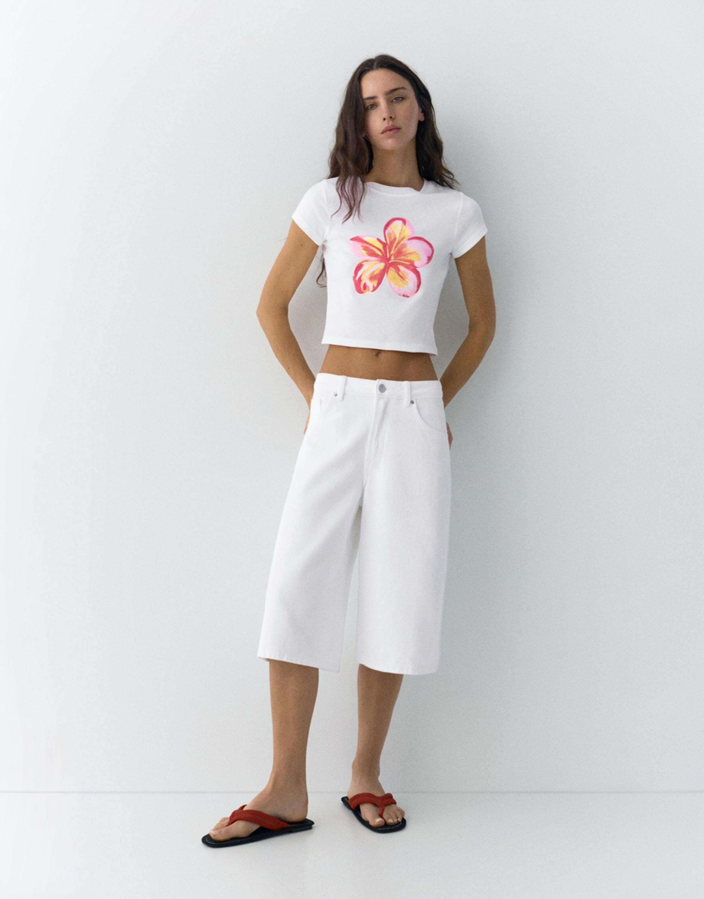 Düşük bel denim şort - Görsel 91