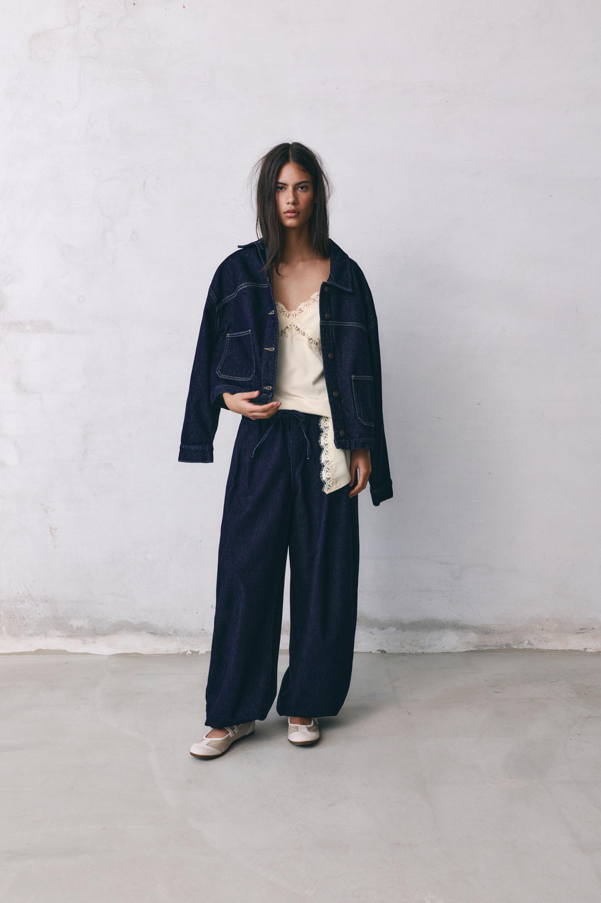 Sarouel trousers jeans — Navy